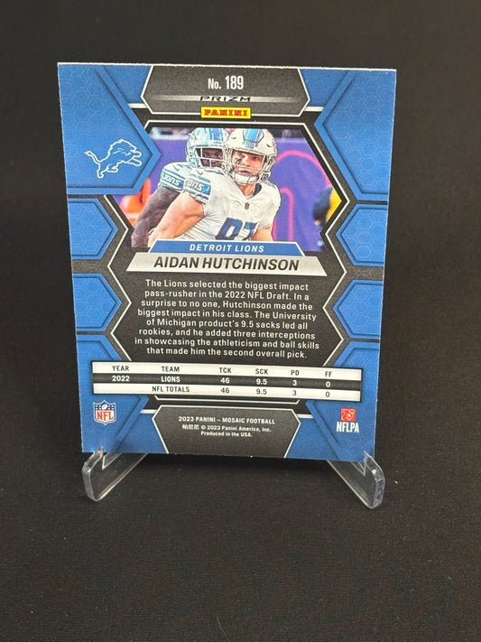 Aidan Hutchinson Mosaic 2023 "Red Mosaic" Detroit Lions