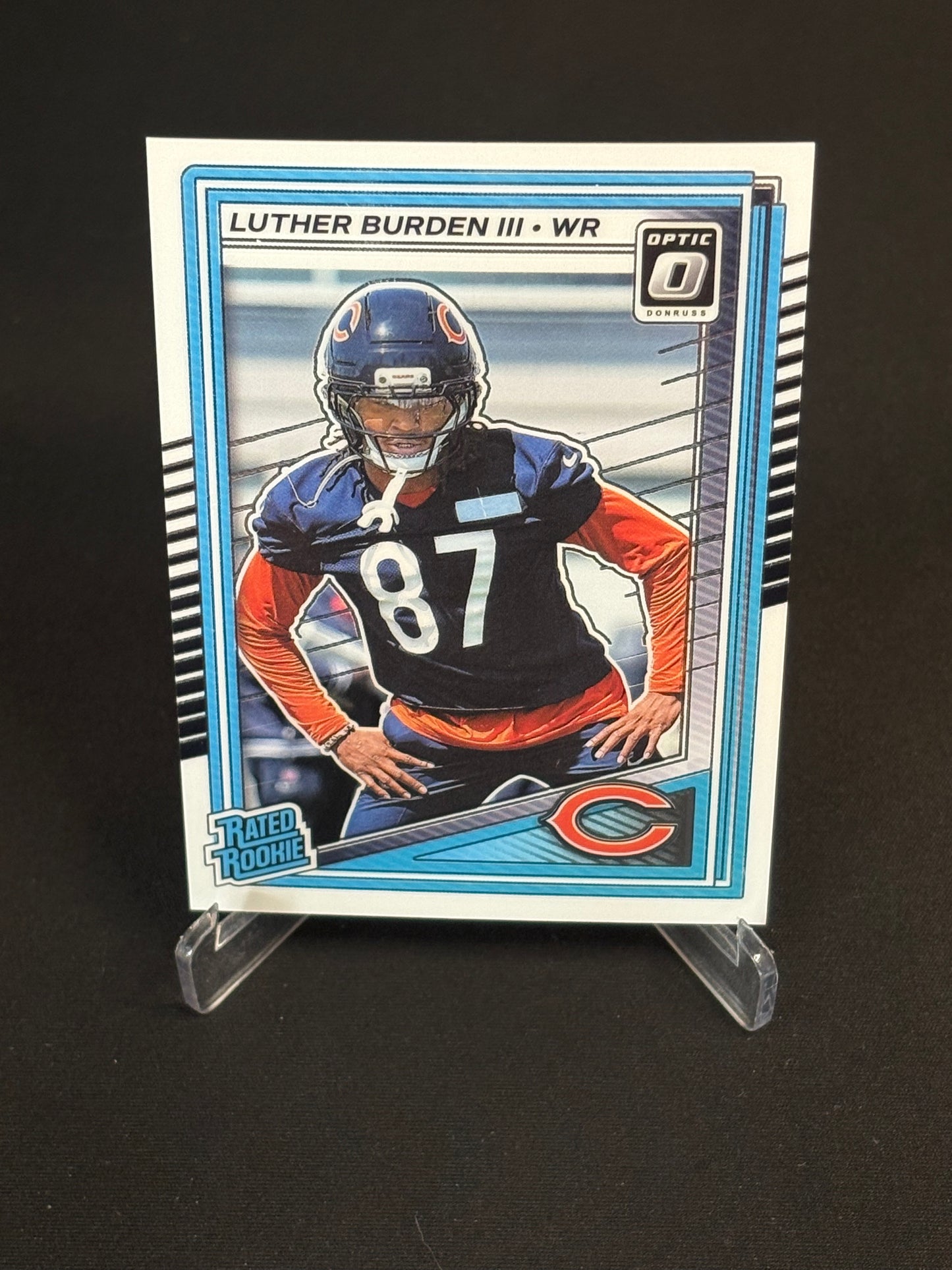 Luther Burden III RC Donruss Optic 2025 "Base" Chicago Bears