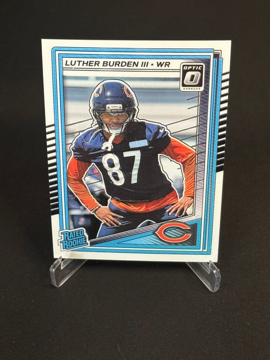 Luther Burden III RC Donruss Optic 2025 "Base" Chicago Bears