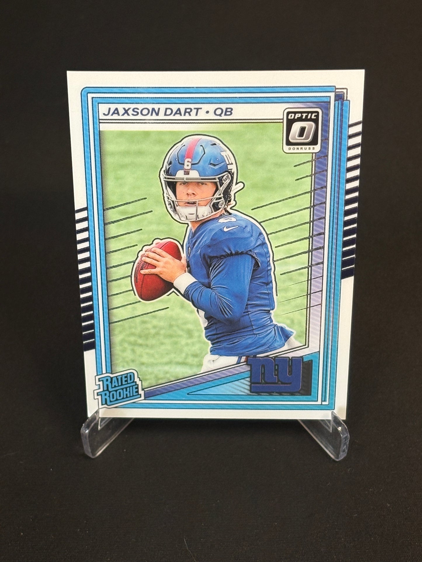Jaxson Dart RC Donruss Optic 2025 "Base" New York Giants