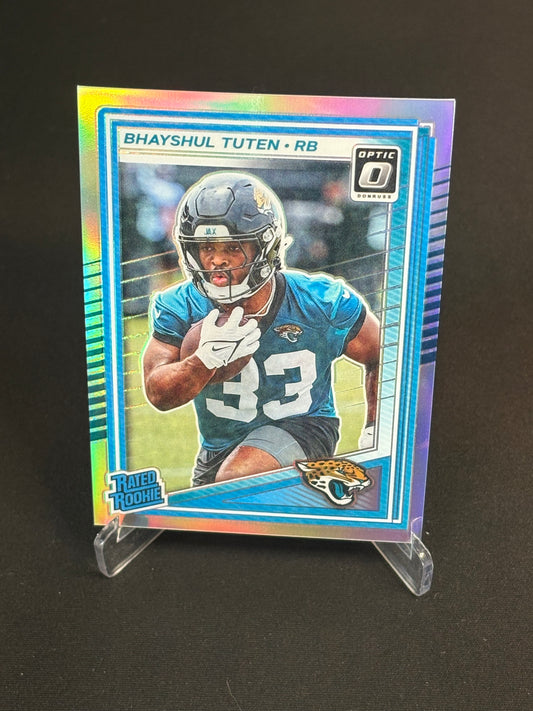 Bhayshul Tuten RC Donruss Optic 2025 "Silver Prizm" Jacksonville Jaguars