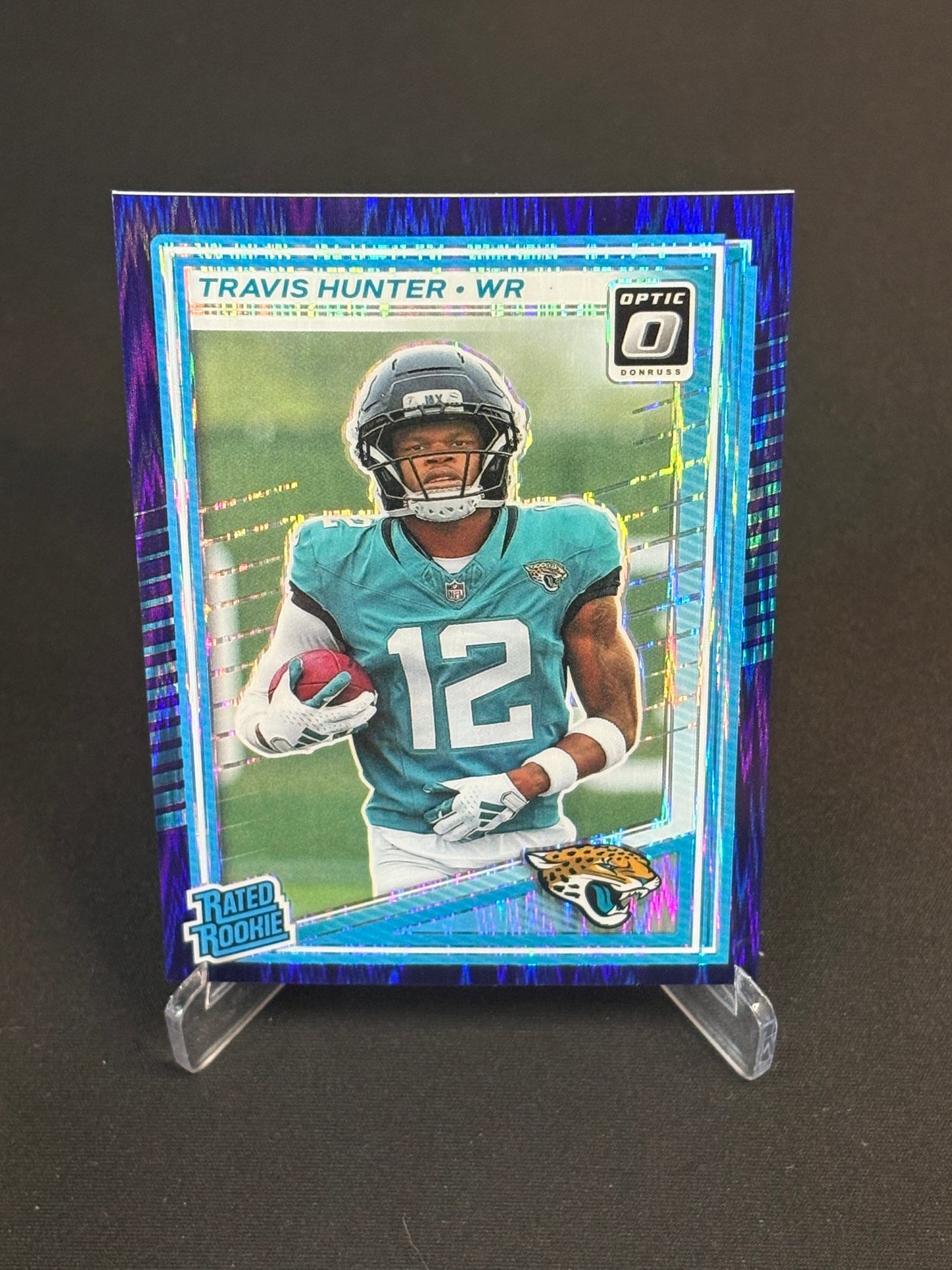Travis Hunter RC Donruss Optic 2025 "Purple Shock" Jacksonville Jaguars