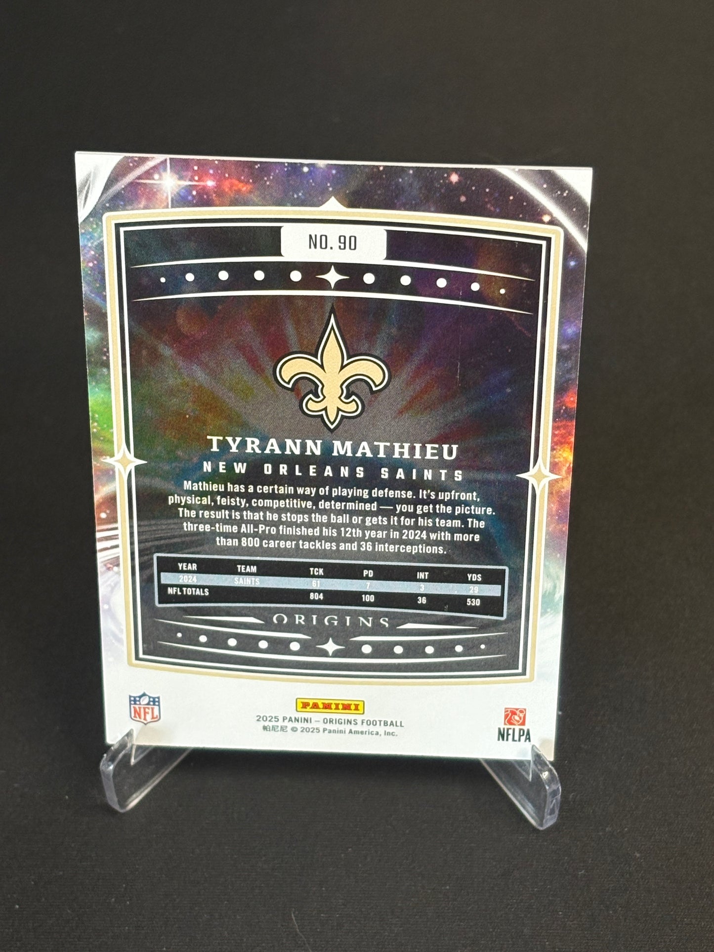 Tyrann Mathieu Origins 2025 "Base" New Orleans Saints
