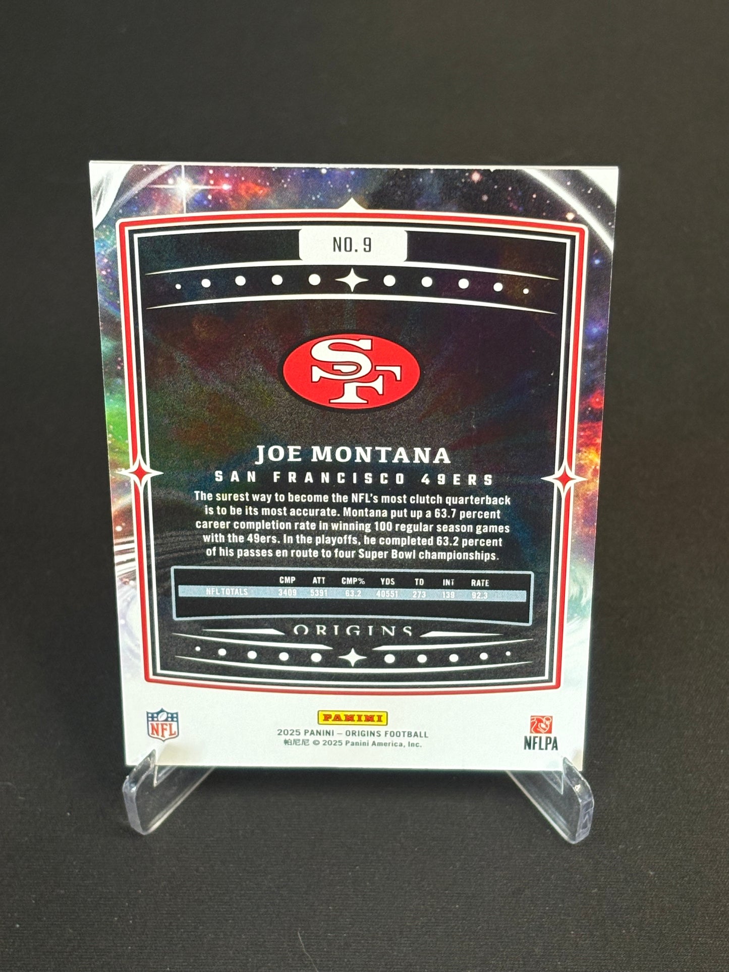 Joe Montana Origins 2025 "Base" San Francisco 49ers
