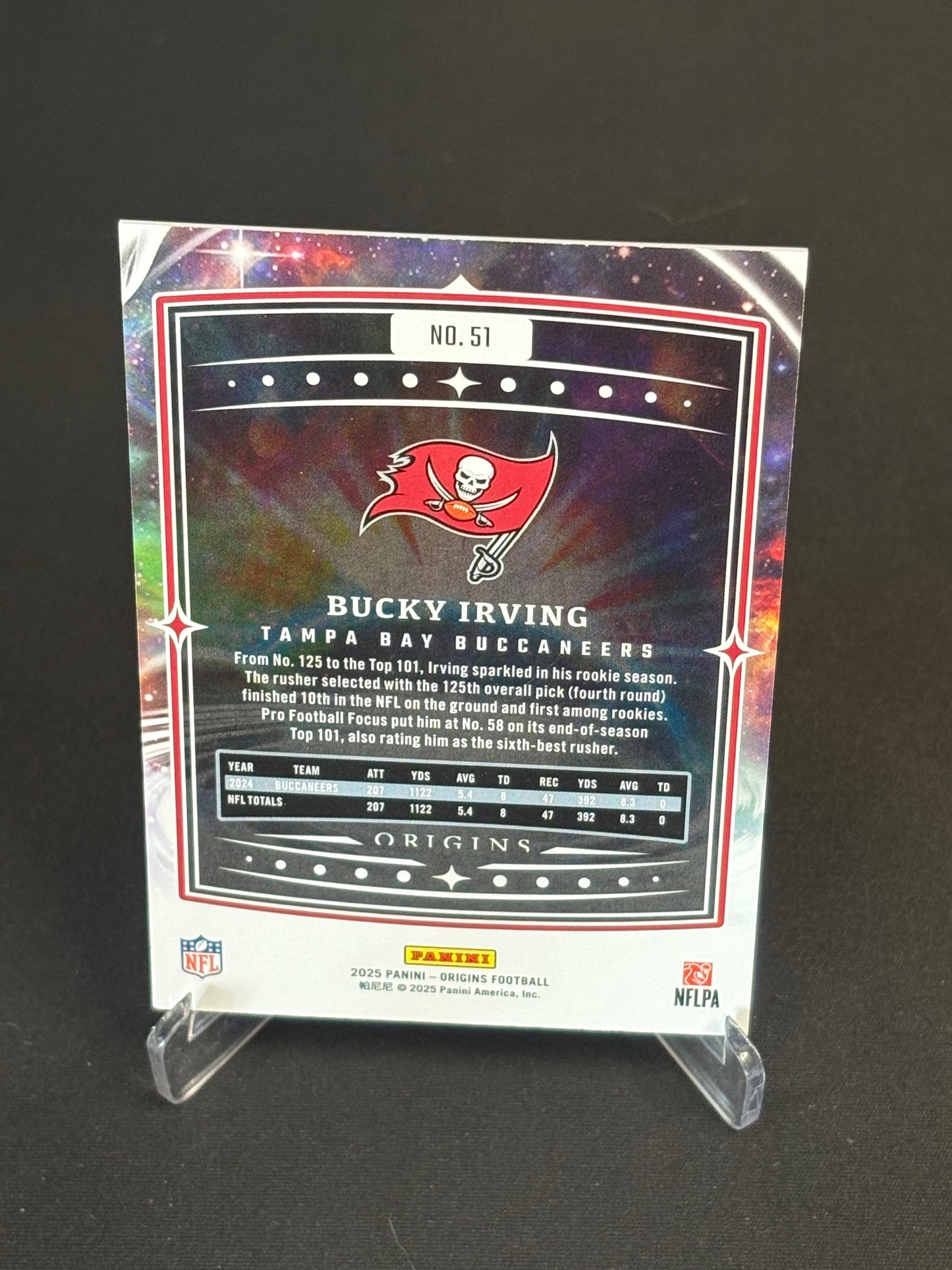 Bucky Irving Origins 2025 "Base" Tampa Bay Buccaneers