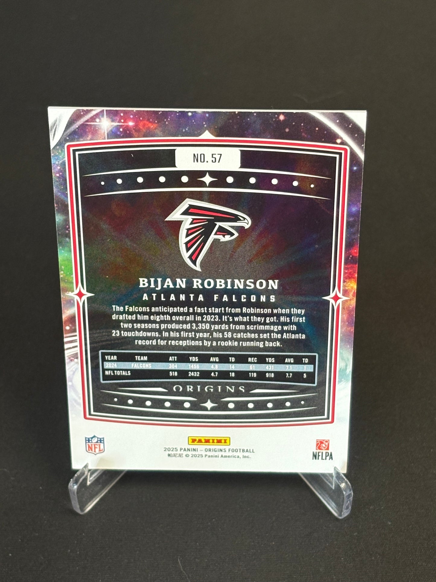 Bijan Robinson Origins 2025 "Base" Atlanta Falcons