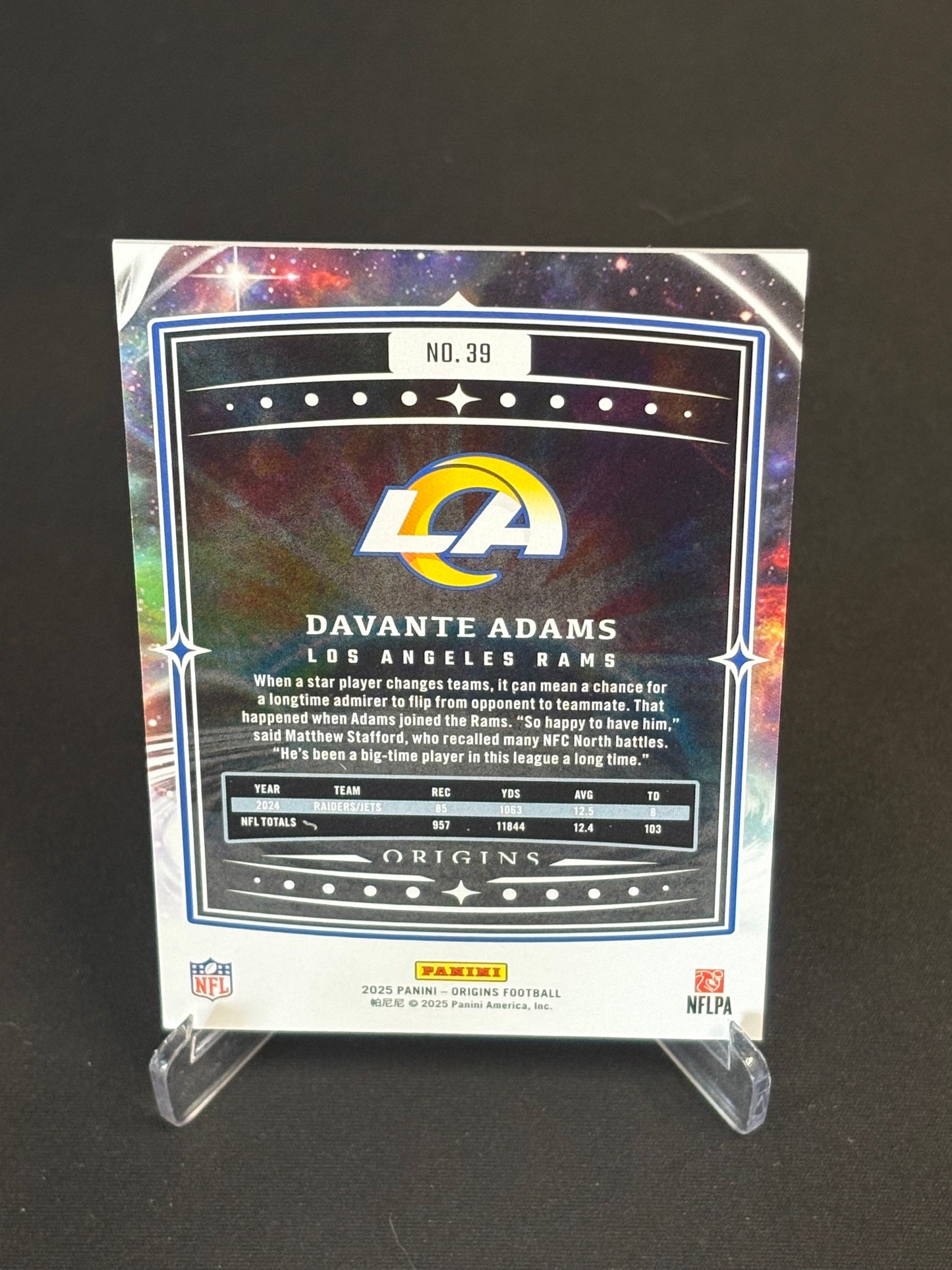 Davante Adams Origins 2025 "Base" L.A Rams
