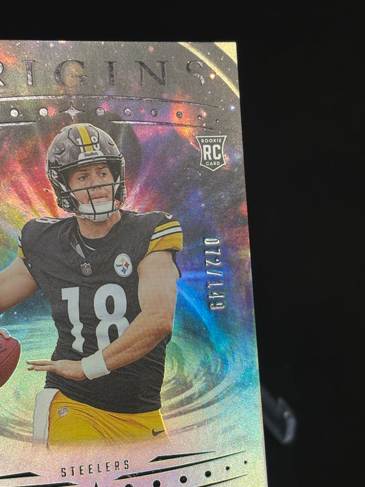 Will Howard RC Origins 2025 "Holo Silver 72/149" Pittsburgh Steelers