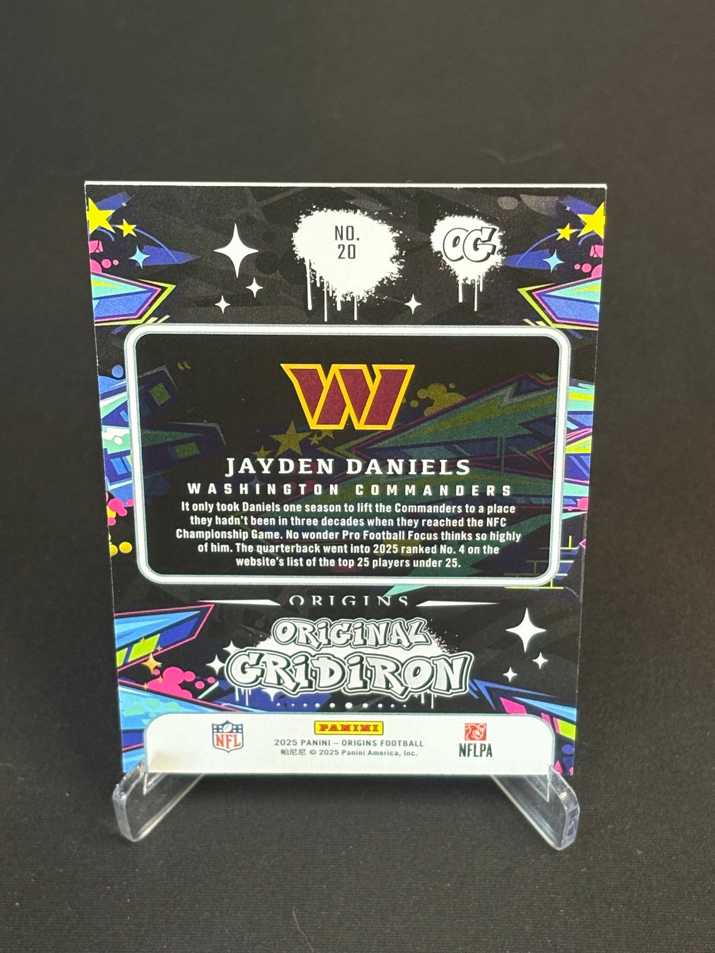 Jayden Daniels Origins 2025 "Original Gridiron" Washington Commanders