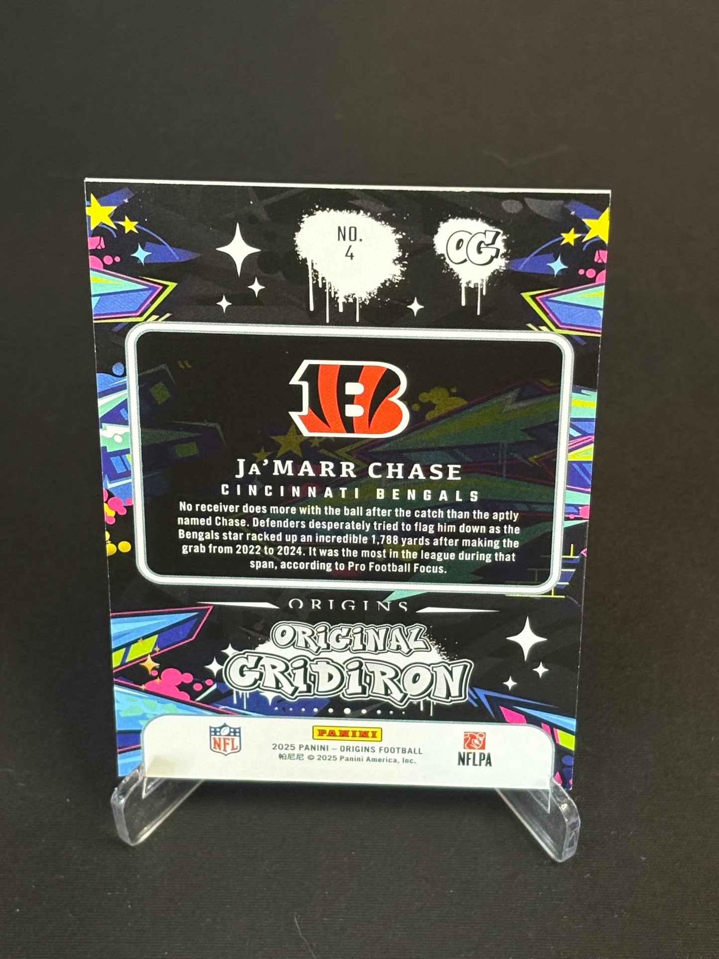 Ja'Marr Chase Origins 2025 "Original Gridiron" Cincinnati Bengals