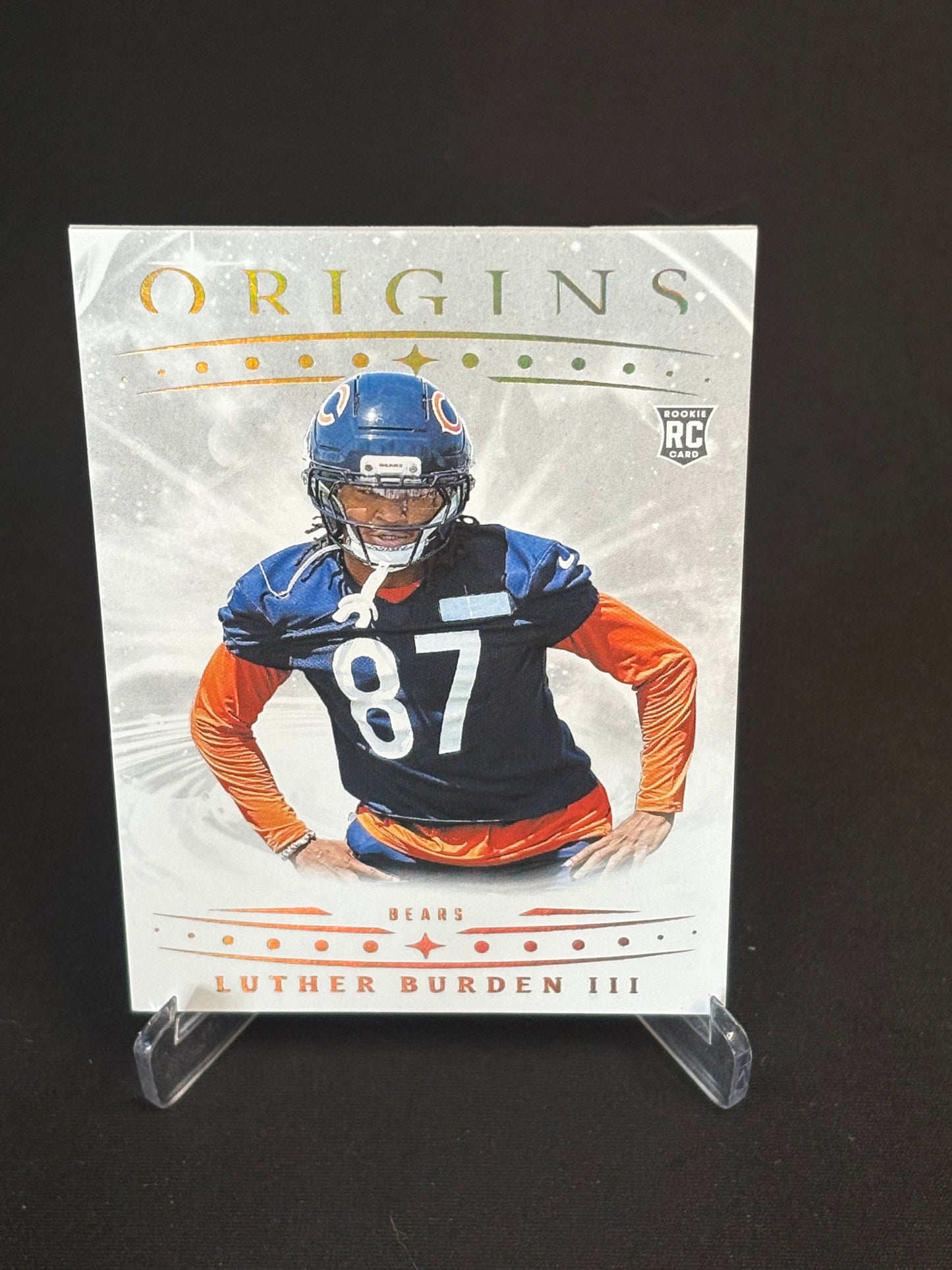 Luther Burden III RC Origins 2025 "Milk Variation" Chicago Bears