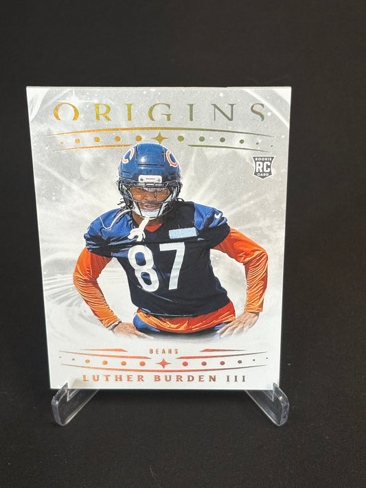 Luther Burden III RC Origins 2025 "Milk Variation" Chicago Bears