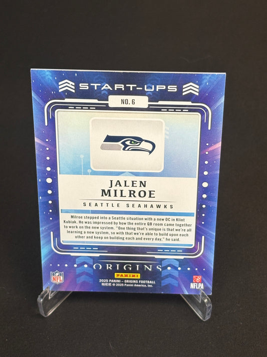 Jalen Milroe RC Origins 2025 "Start-Ups" Seattle Seahawks