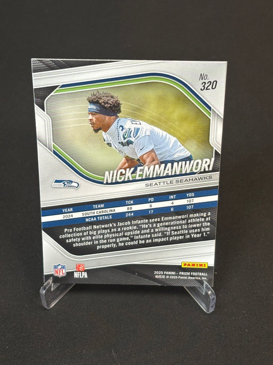Nick Emmanwori RC Prizm 2025 "Base" Seattle Seahawks