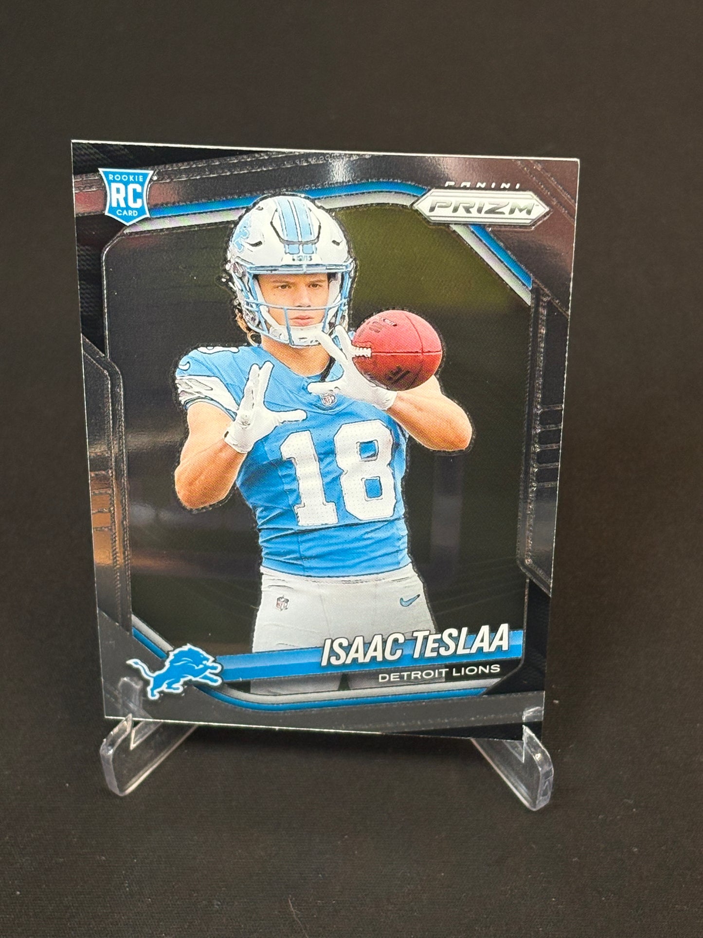 Isaac TeSlaa RC Prizm 2025 "Base" Detroit Lions