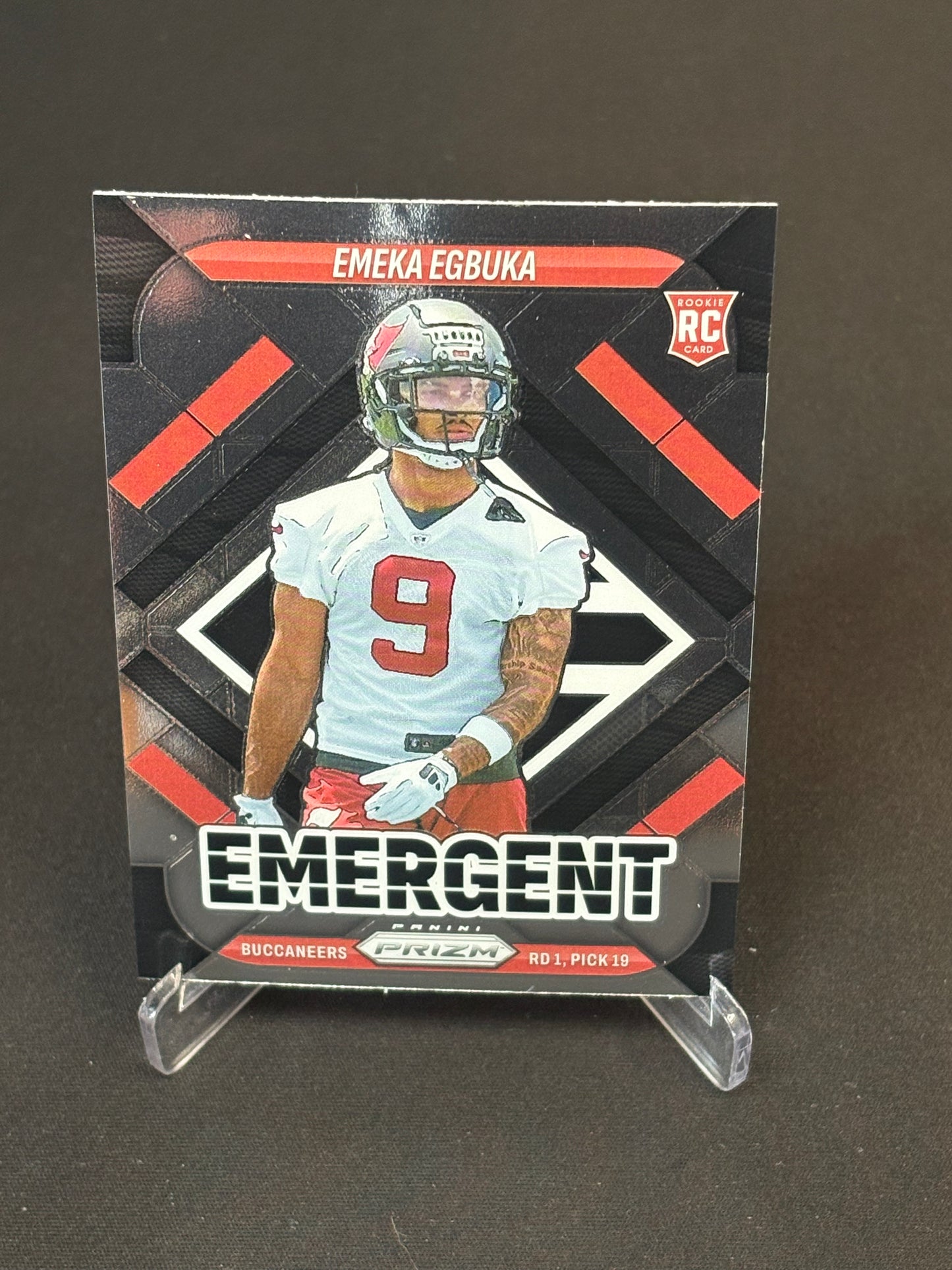 Emeka Egbuka RC Prizm 2025 "Emergent" Tampa Bay Buccaneers