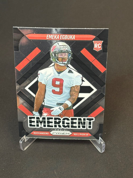 Emeka Egbuka RC Prizm 2025 "Emergent" Tampa Bay Buccaneers