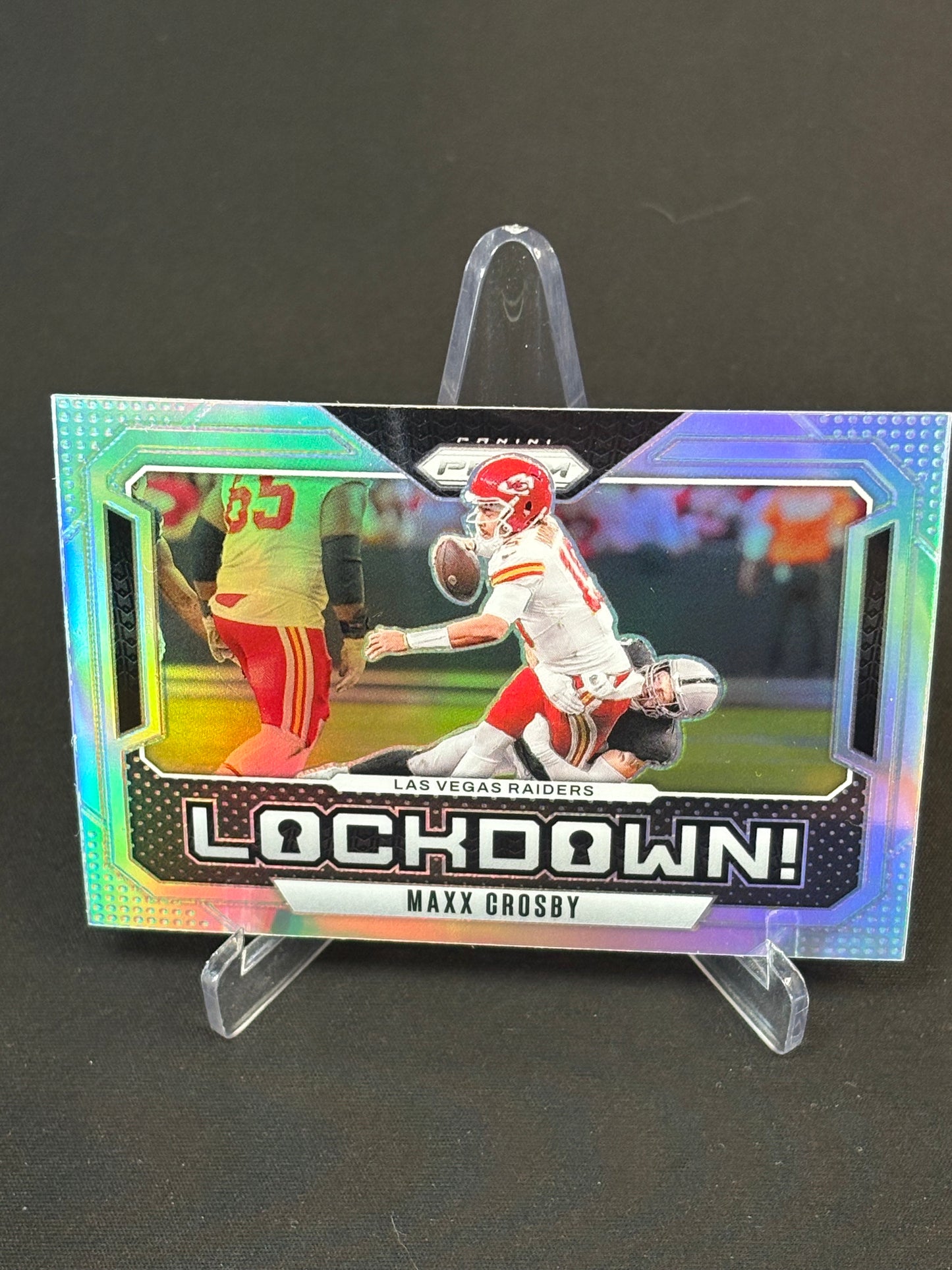 Maxx Crosby Prizm 2024 "Lock Down Silver Prizm" Las Vegas Raiders