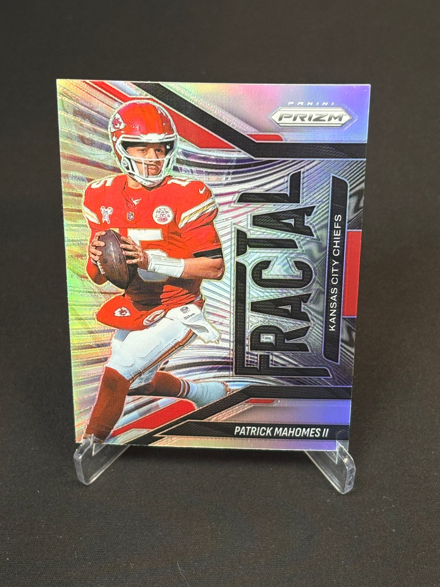 Patrick Mahomes Prizm 2025 "Fractal Silver" Kansas City Chiefs