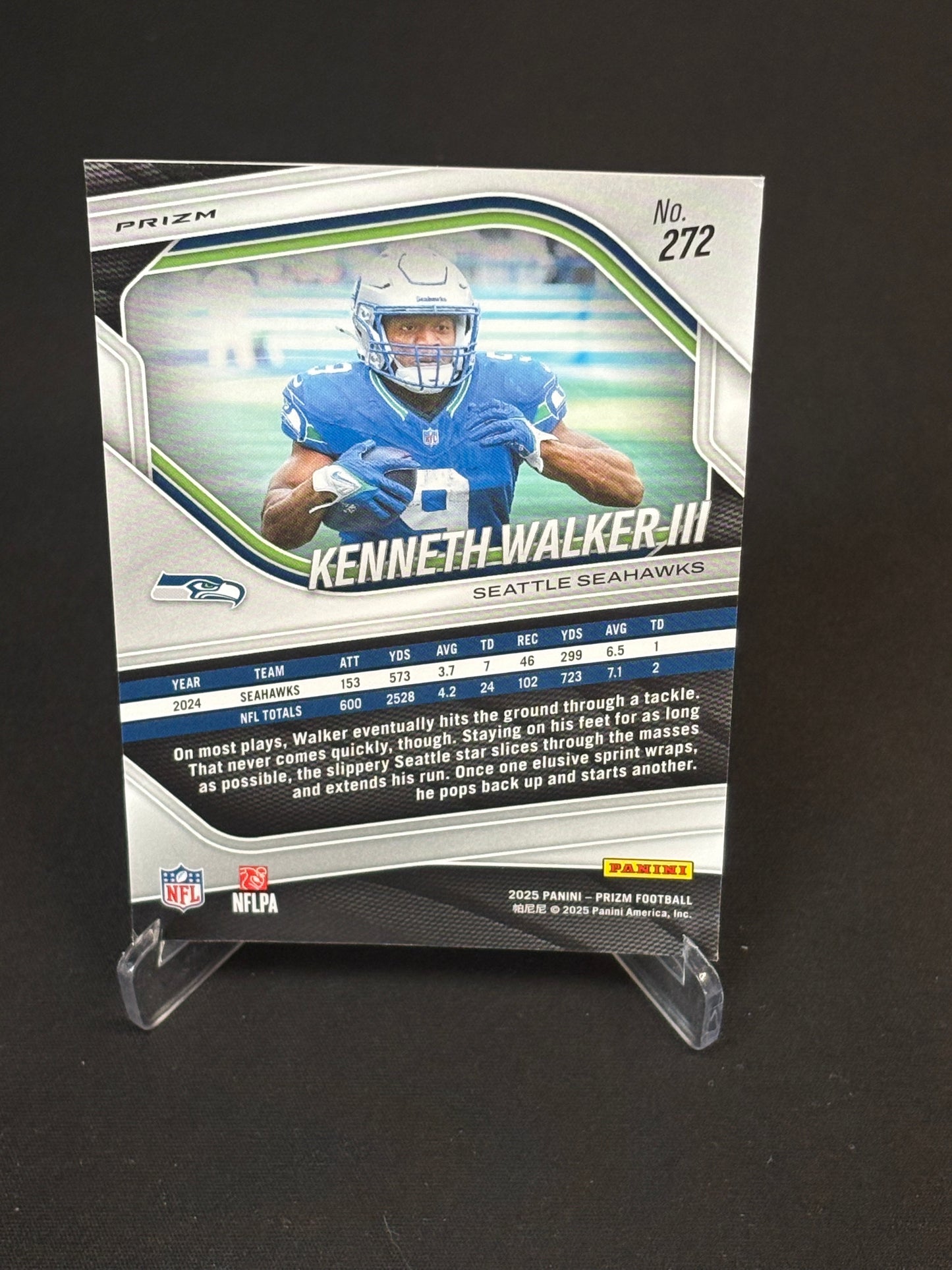 Kenneth Walker Prizm 2025 "BlueWhiteRed" Seattle Seahawks