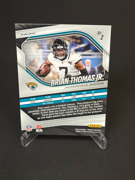 Brian Thomas Jr Prizm 2025 "BlueWhiteRed" Jacksonville Jaguars