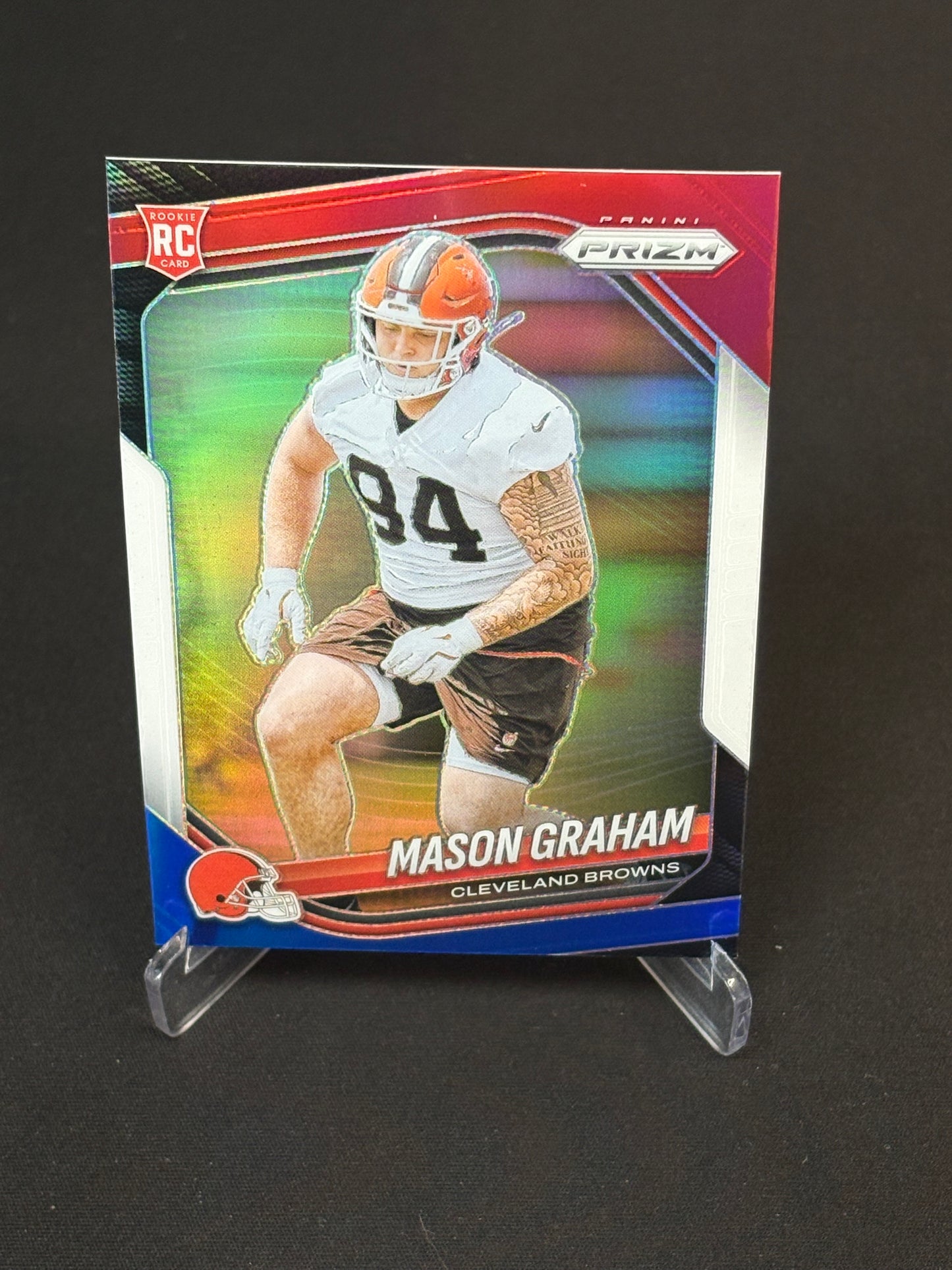 Mason Graham RC Prizm 2025 "BlueWhiteRed" Cleveland Browns