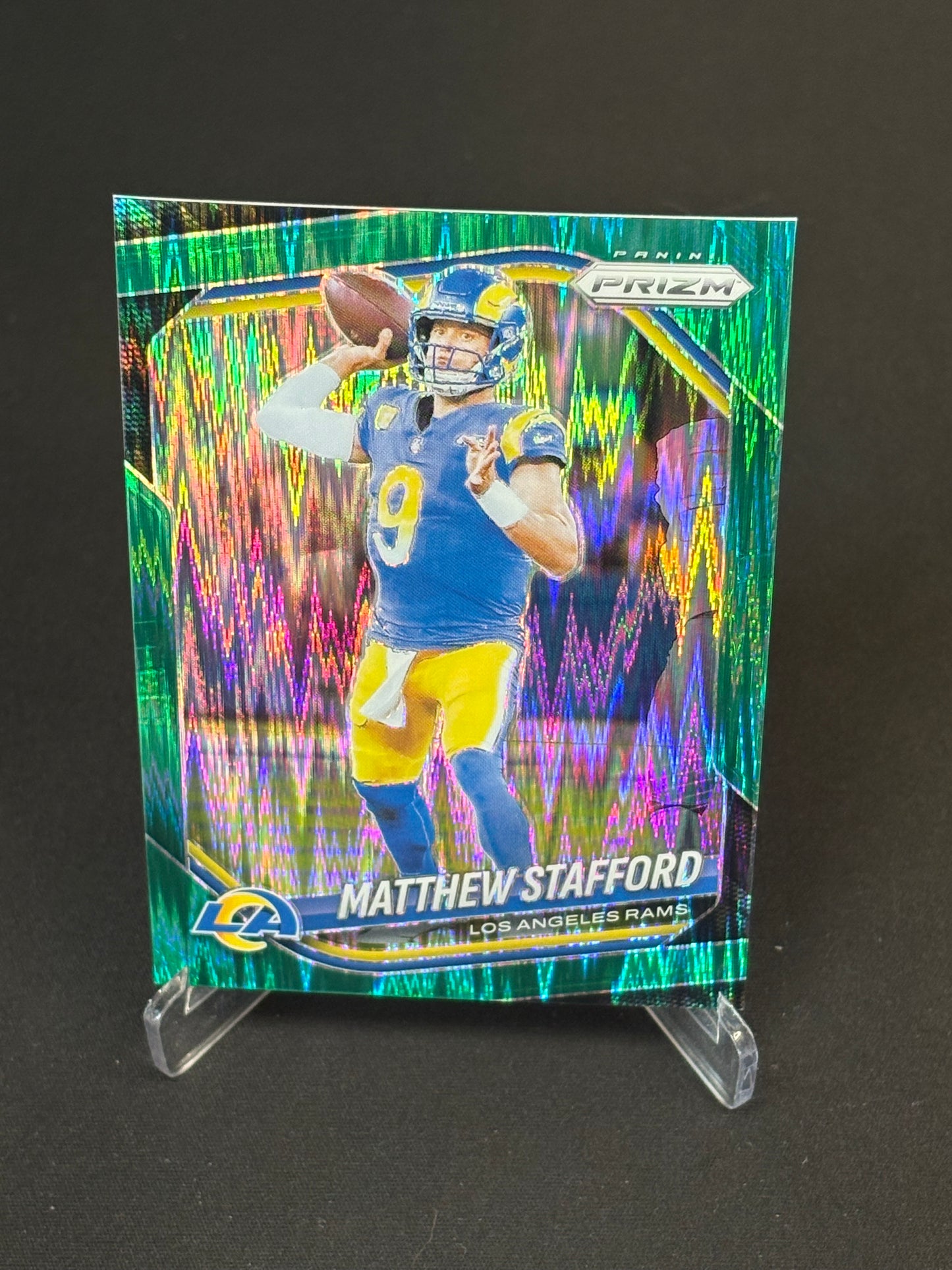Matthew Stafford Prizm 2025 "Green Flash" L.A Rams