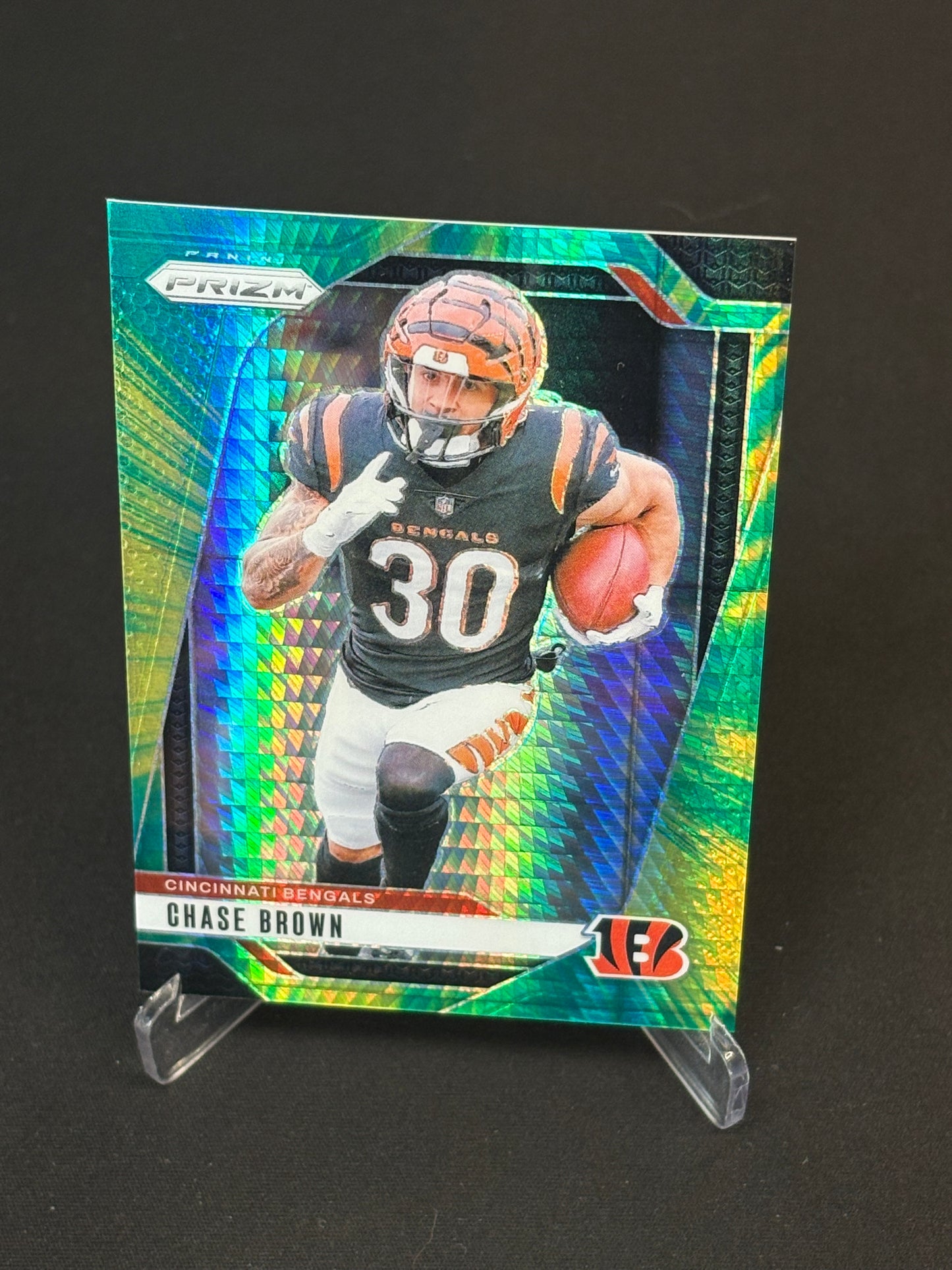 Chase Brown Prizm 2024 "Hyper Prizm 179/180" Cincinnati Bengals
