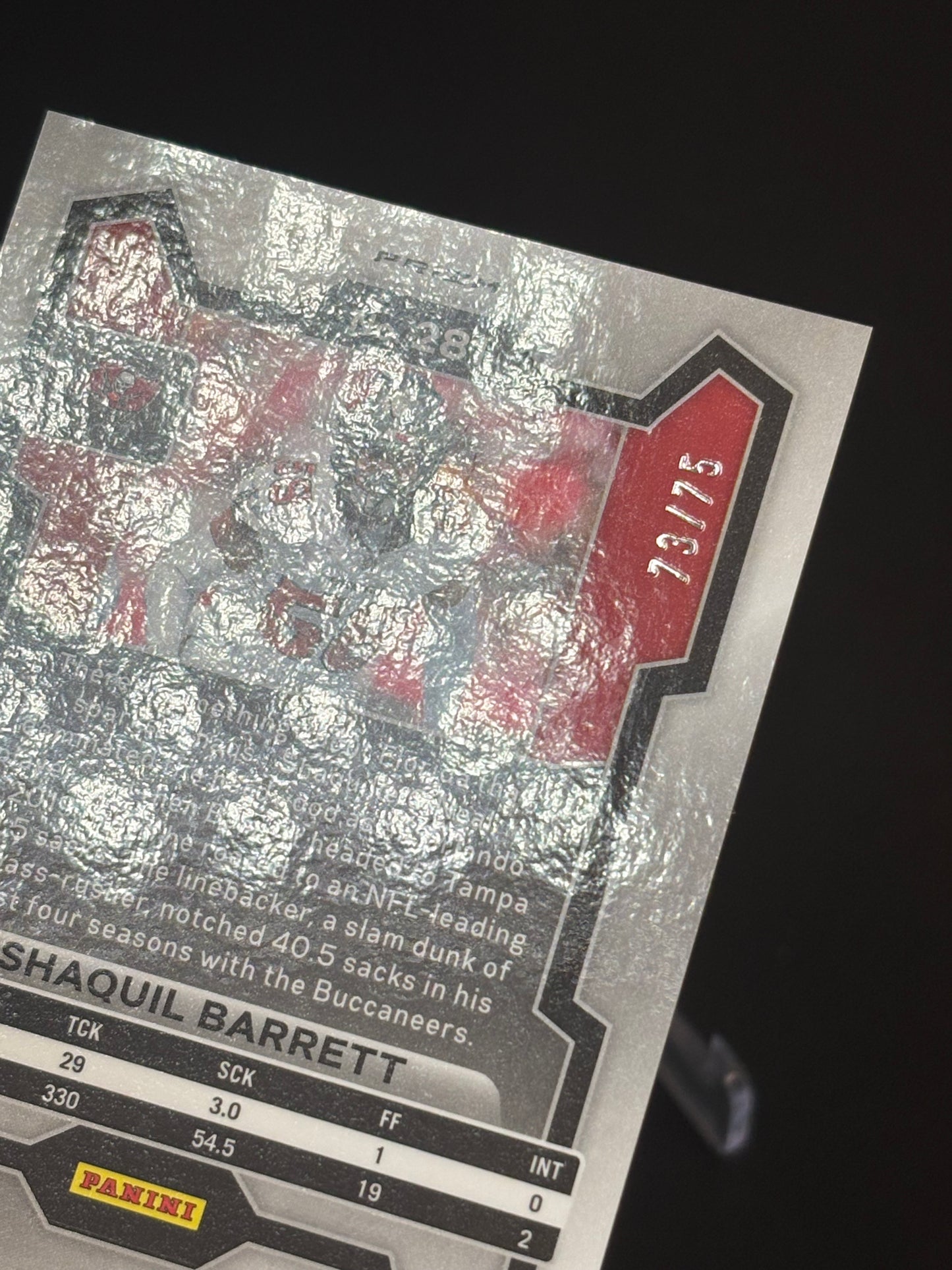 Shaquil Barrett Prizm 2023 "Green Scope73/75" Tampa Bay Buccaneers
