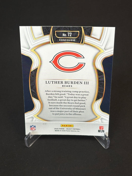 Luther Burden III RC Select 2025 "Concourse" Chicago Bears