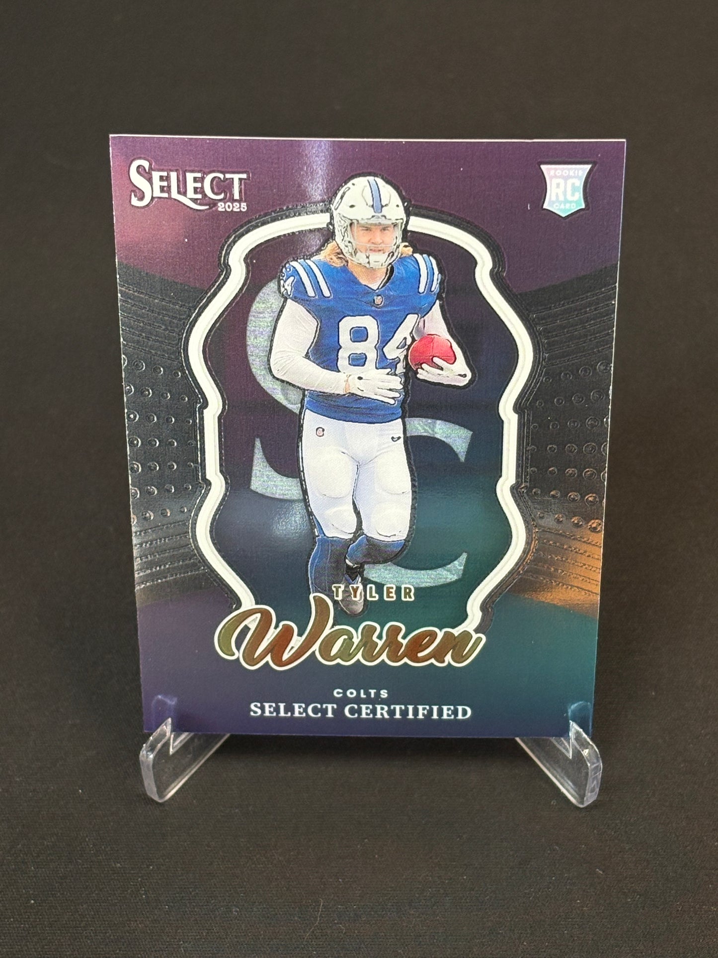 Tyler Warren RC Select 2025 "Select Certified" Indianapolis Colts