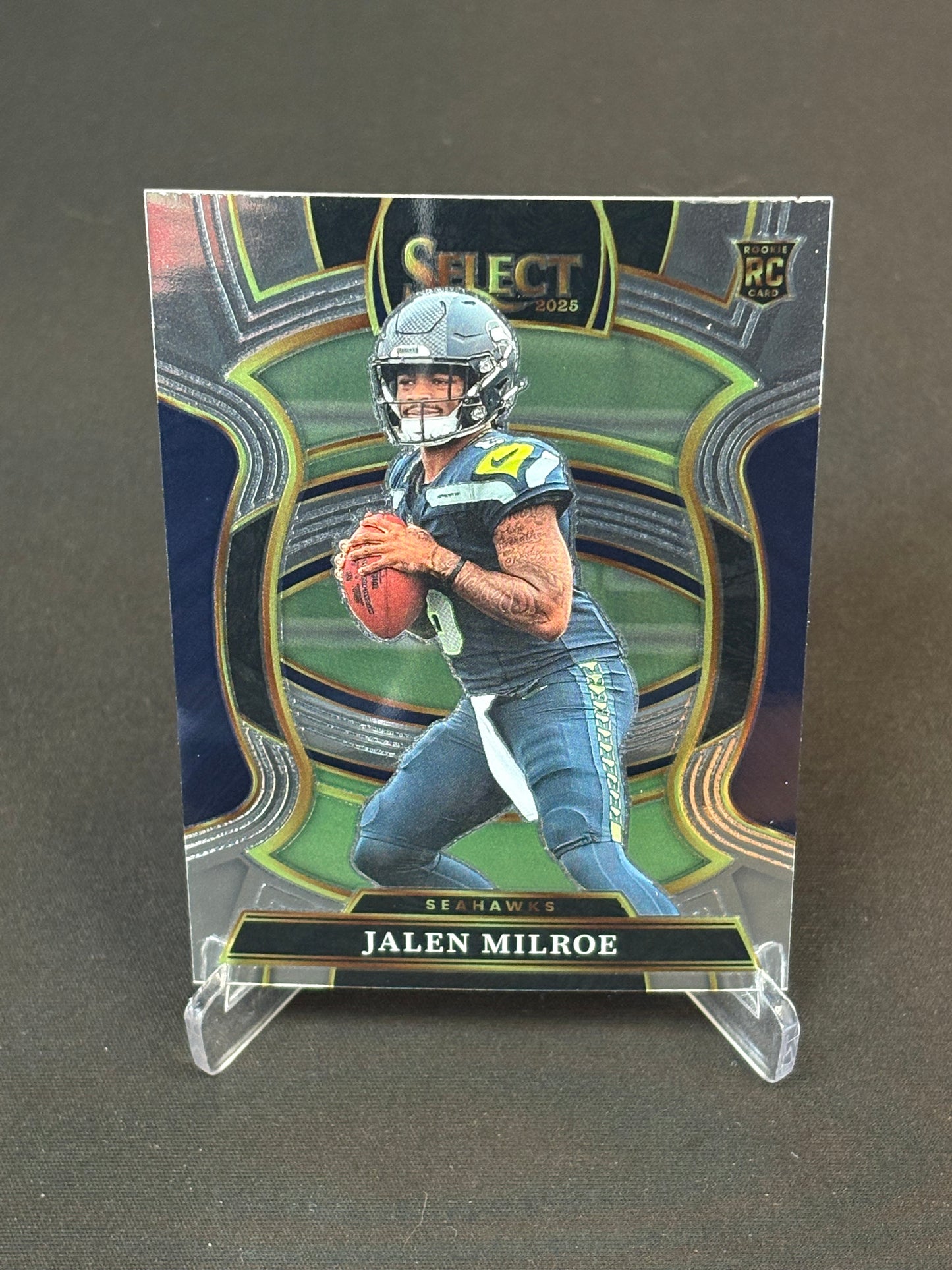 Jalen Milroe RC Select 2025 "Concourse" Seattle Seahawks
