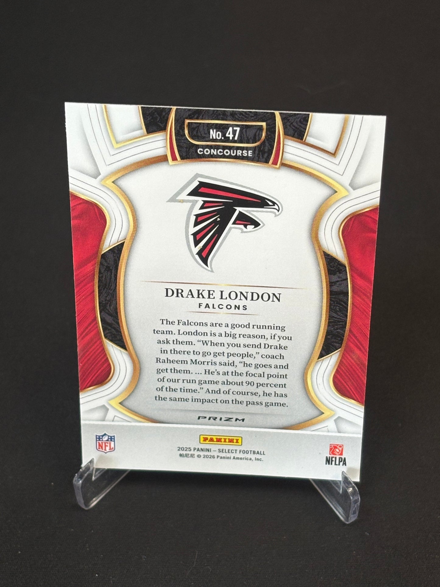 Drake London Select 2025 "Blue White Red" Atlanta Falcons