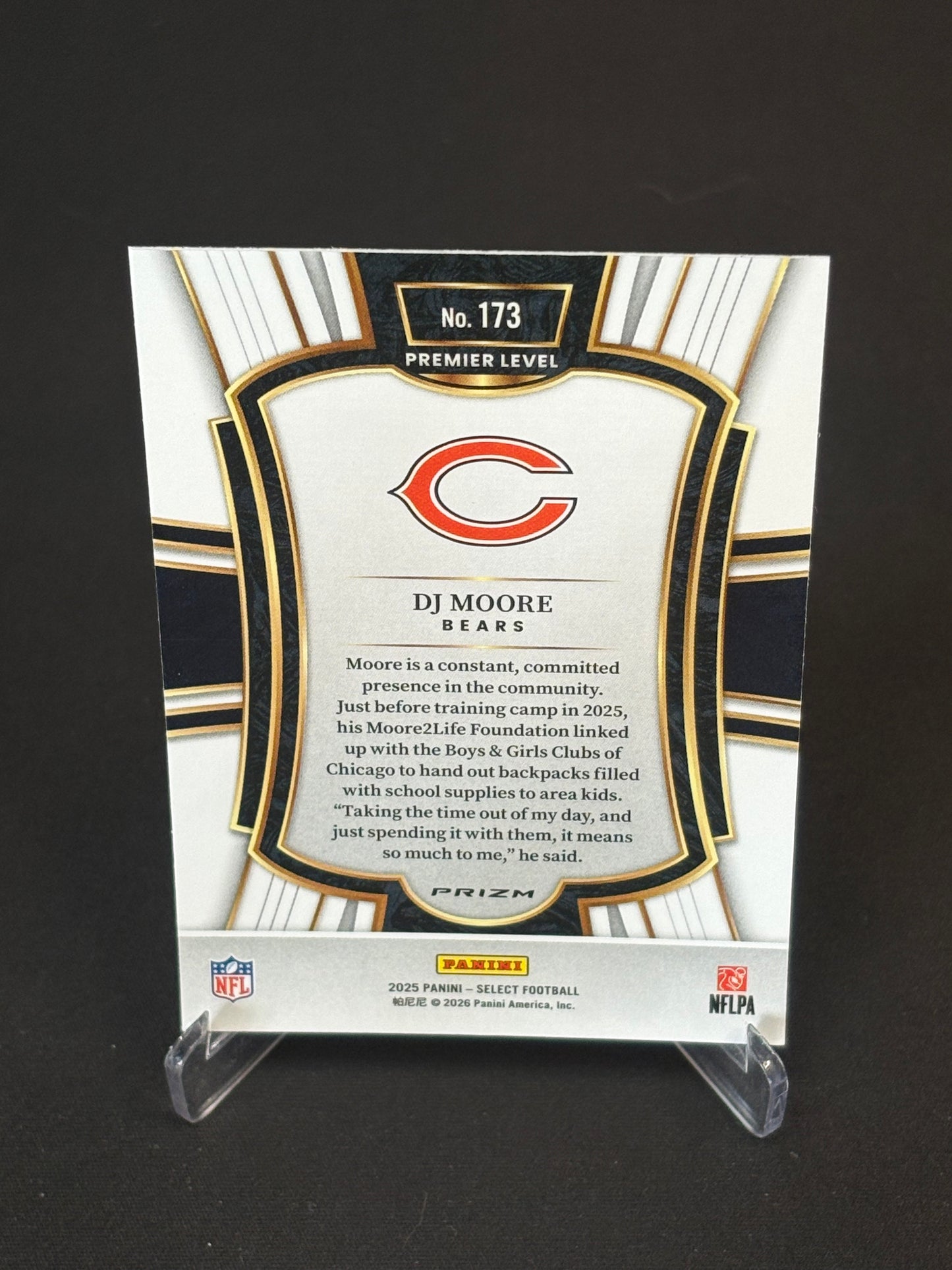 DJ Moore Select 2025 "Blue White Red" Chicago Bears