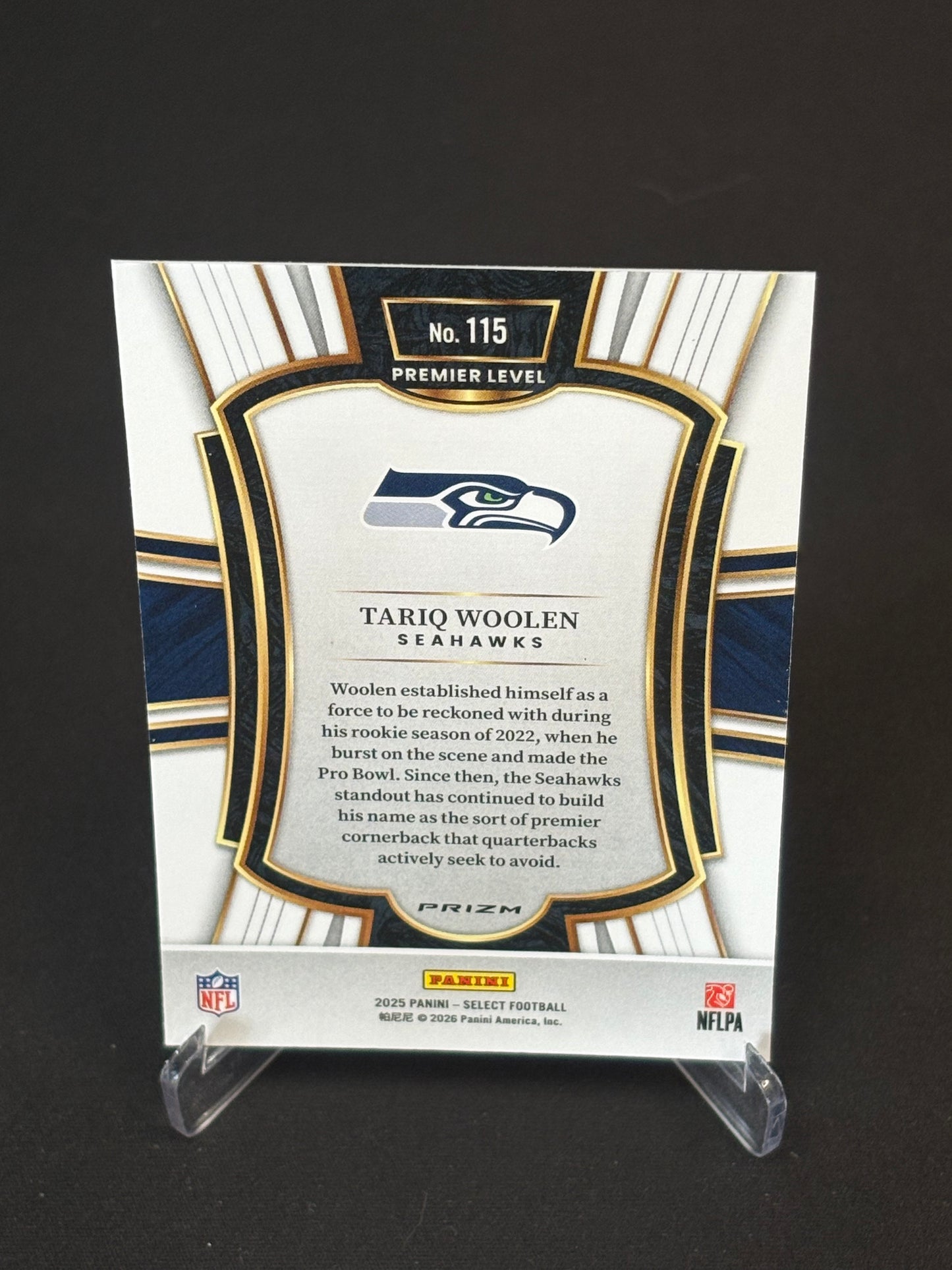 Tariq Woolen Select 2025 "Blue White Red" Seattle Seahawks