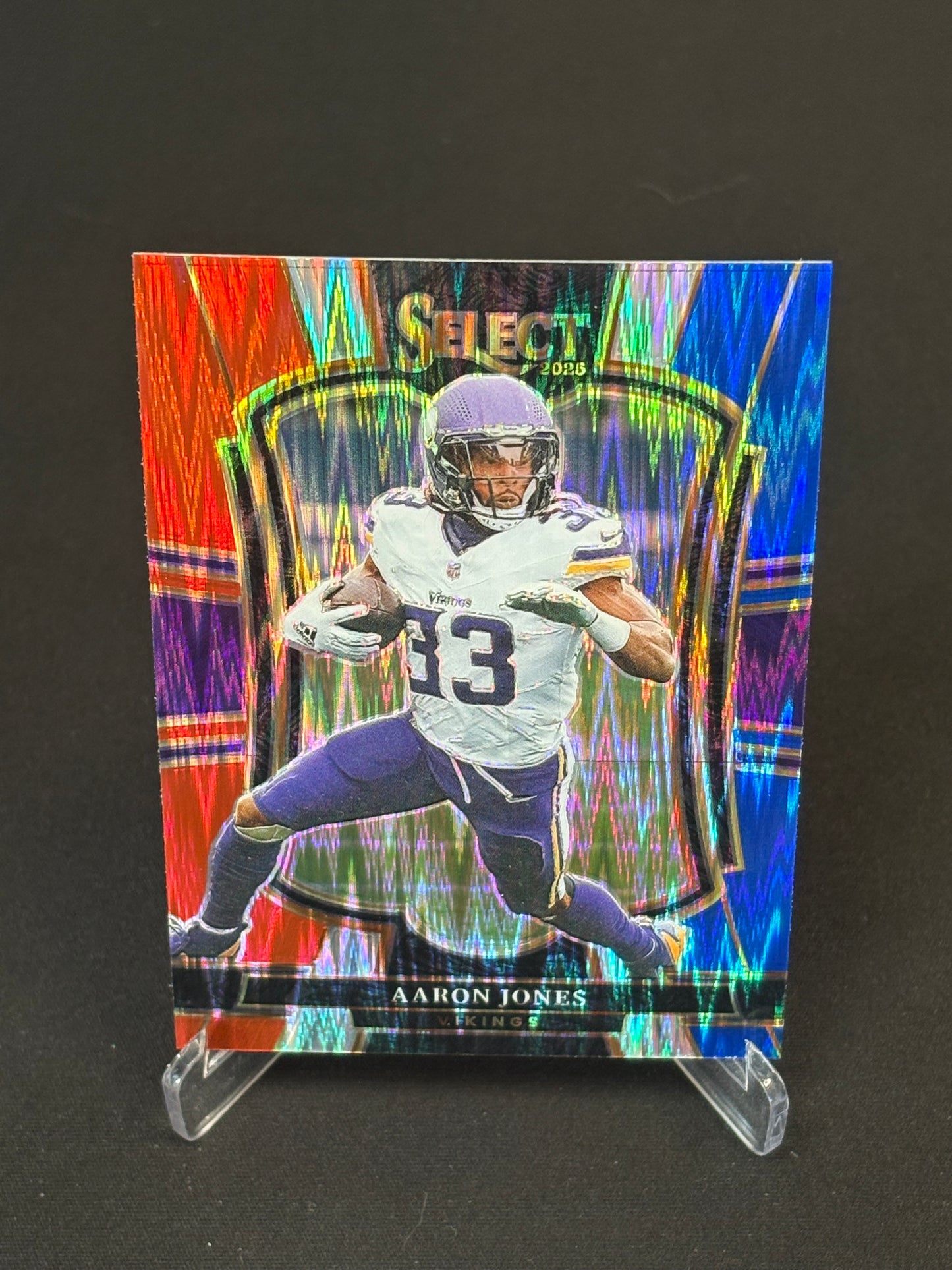 Aaron Jones Select 2025 "Blue White Red" Minnesota Vikings