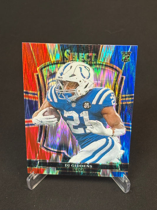 DJ Giddens RC Select 2025 "Blue White Red" Indianapolis Colts