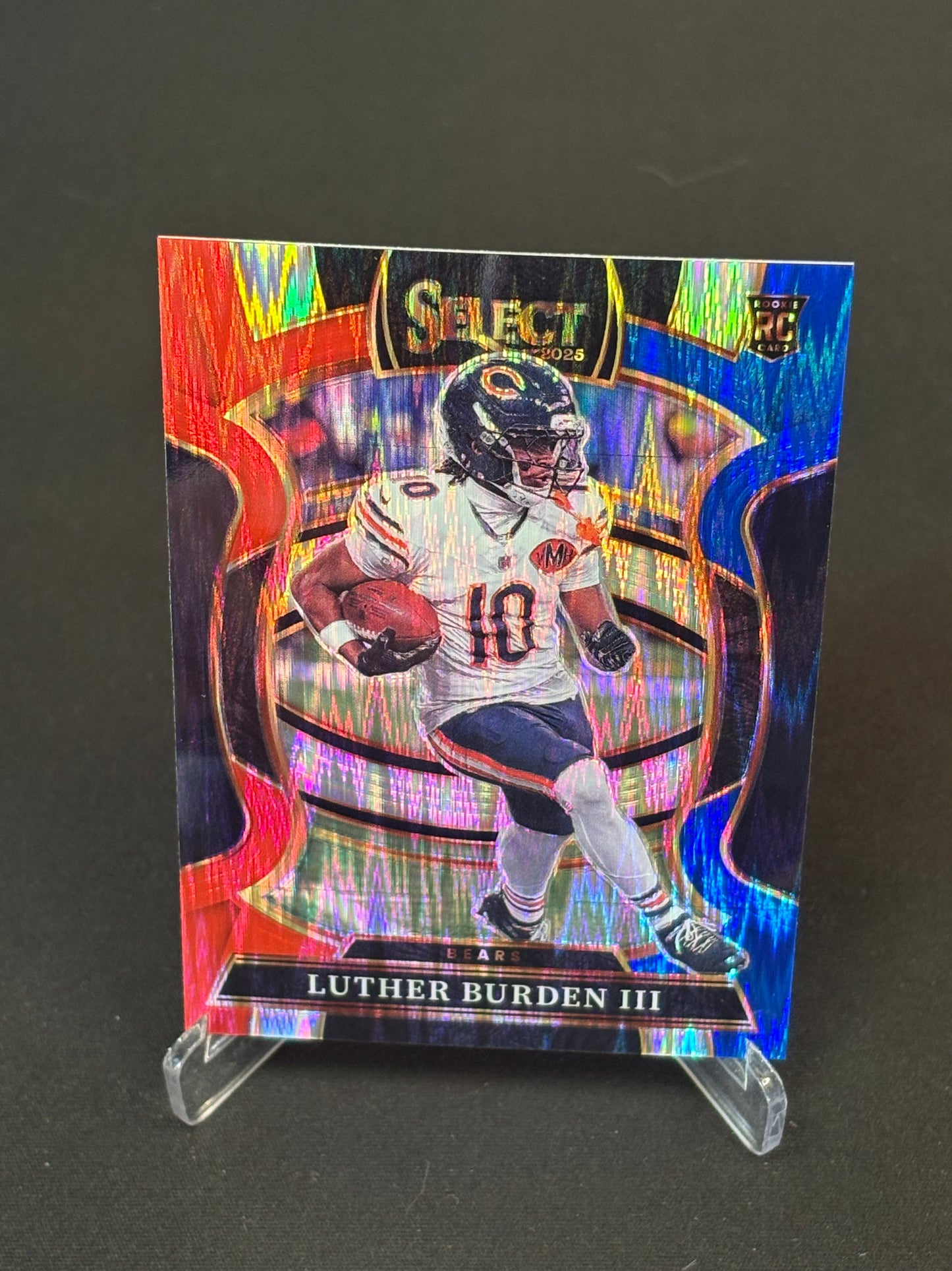 Luther Burden III RC Select 2025 "Blue White Red" Chicago Bears