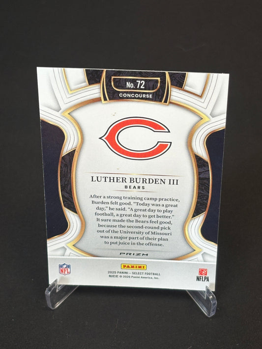 Luther Burden III RC Select 2025 "Blue White Red" Chicago Bears
