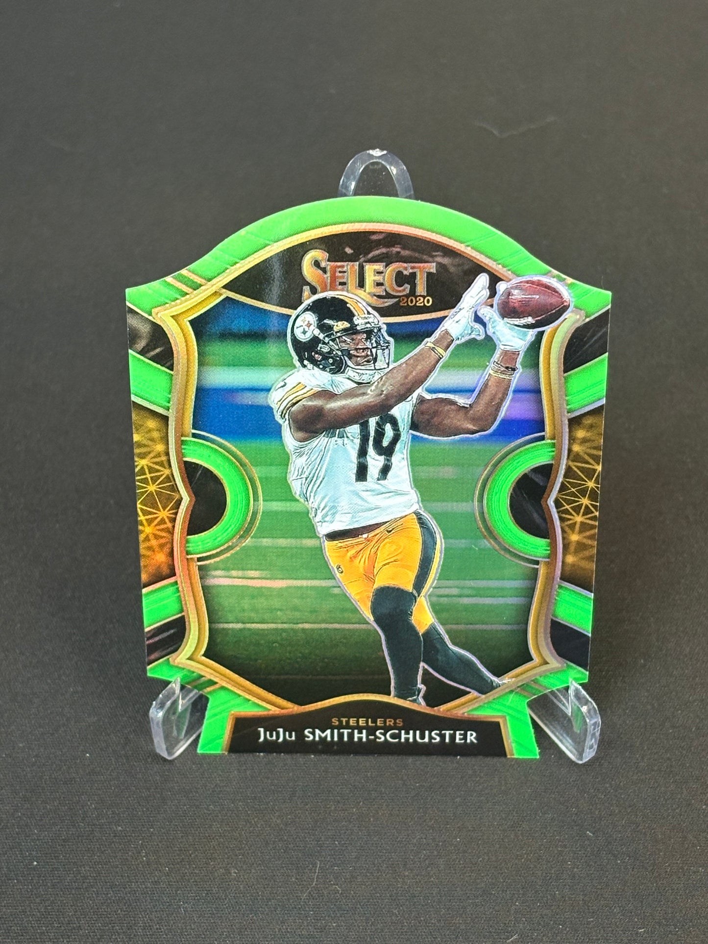 Juju Smith-Schuster Select 2020 "Green Die Cut" Pittsburgh Steelers