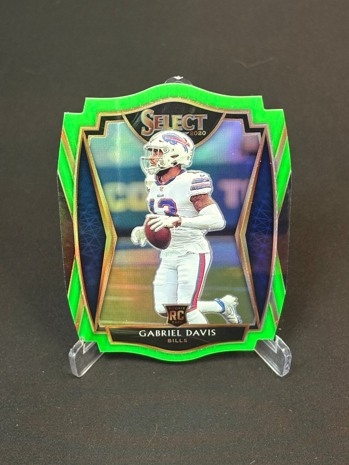 Gabriel Davis RC Select 2020 "Green Die Cut" Buffalo Bills