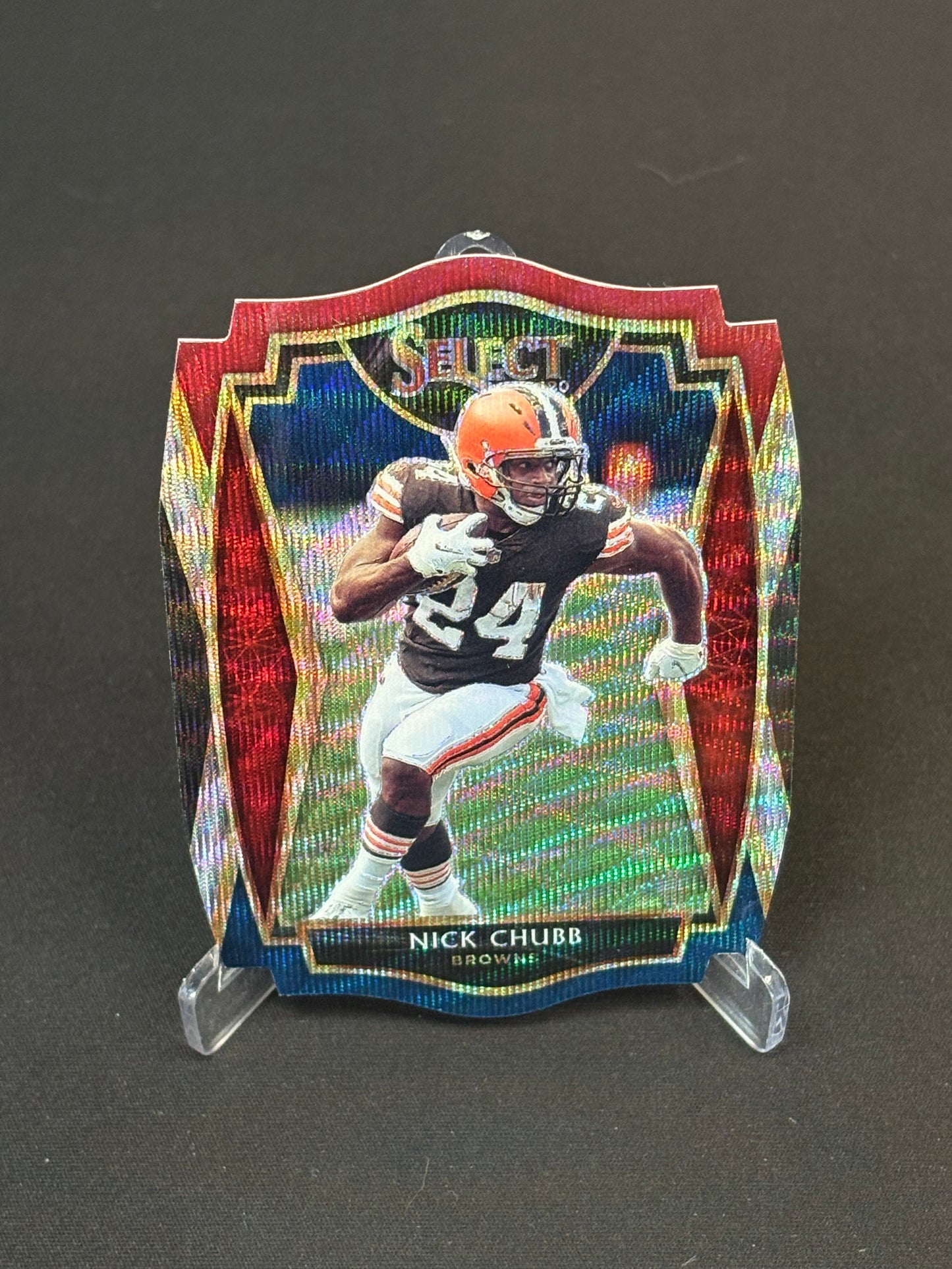 Nick Chubb Select 2020 "Blue White Red" Cleveland Browns