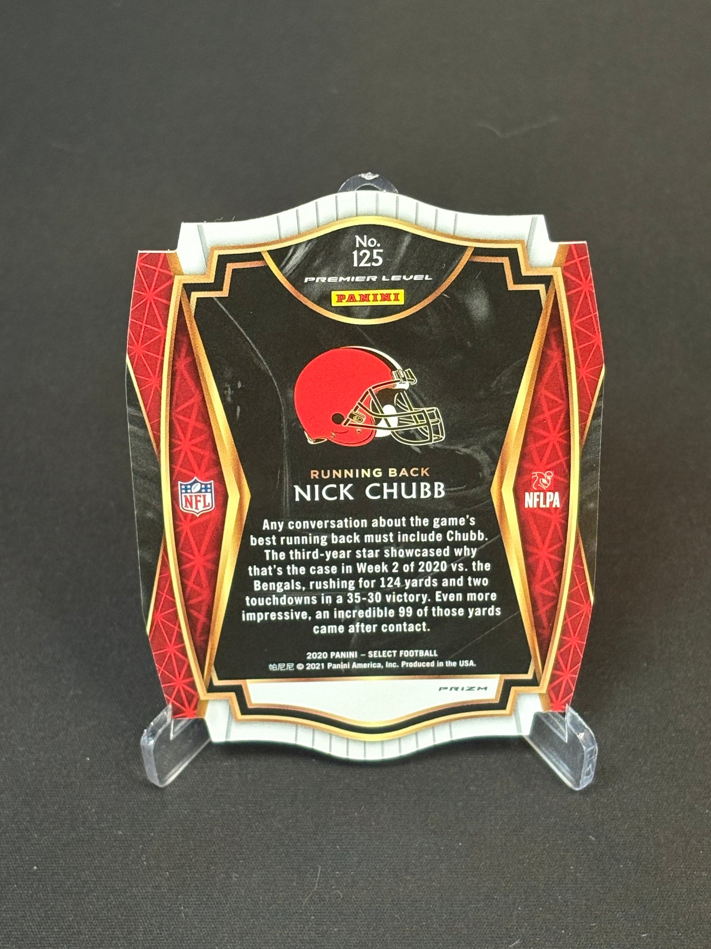 Nick Chubb Select 2020 "Blue White Red" Cleveland Browns