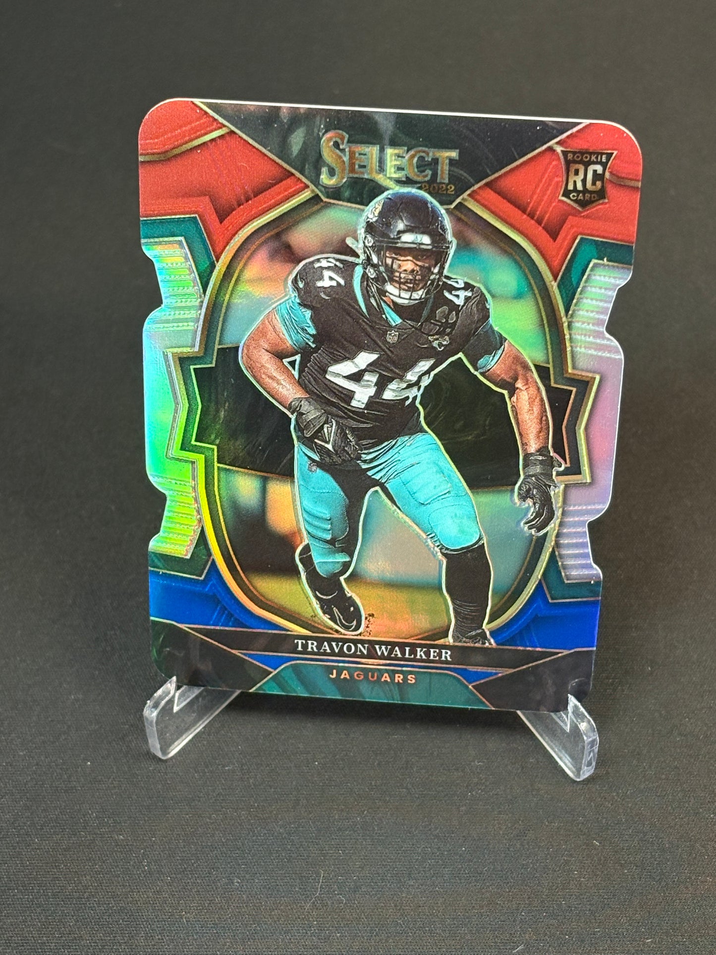 Travon Walker Select 2022 "Blue White Red Die Cut" Jacksonville Jaguars