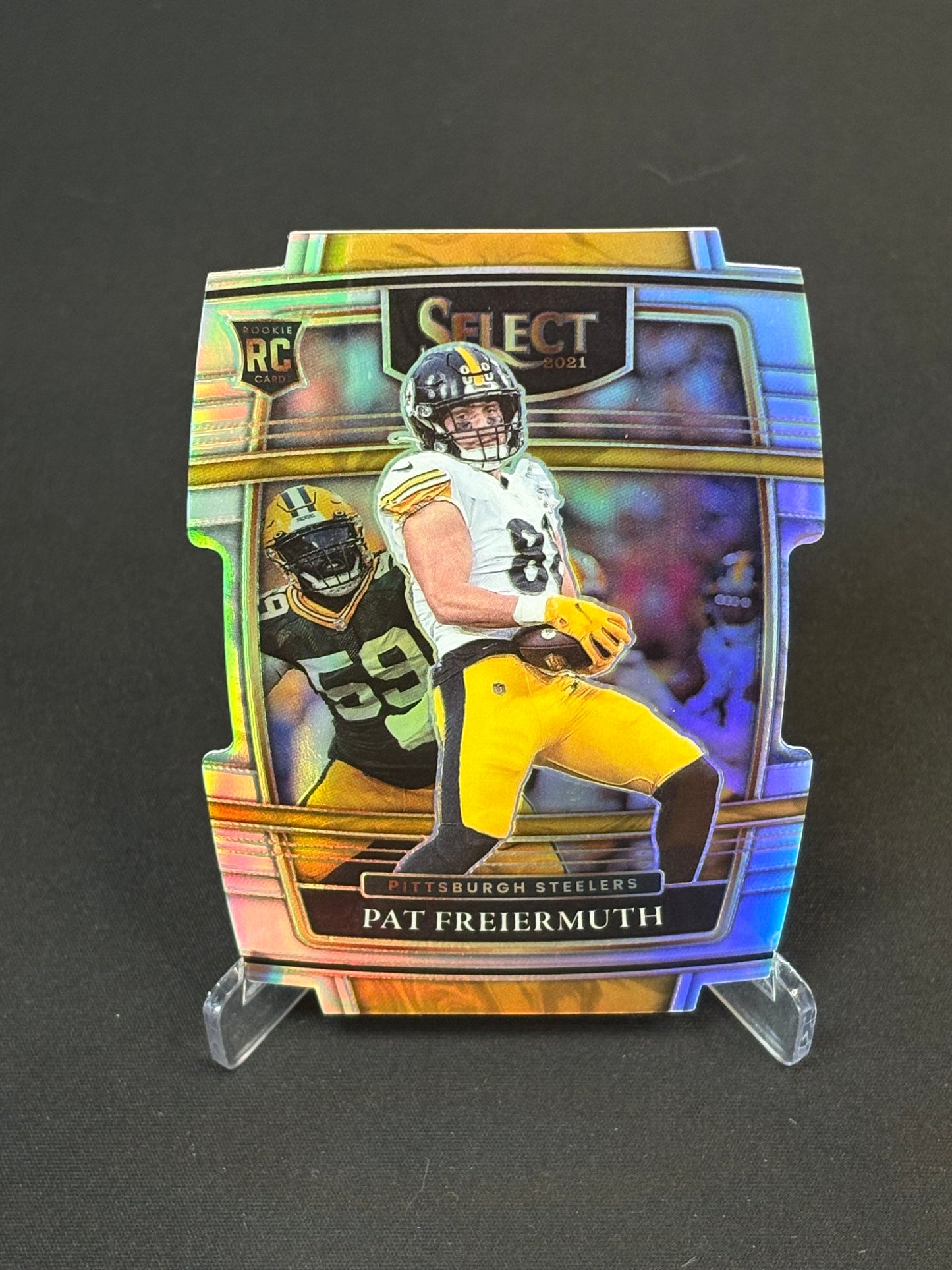 Pat Freiermuth RC Select 2021 "Silver Die-Cut" Pittsburgh Steelers