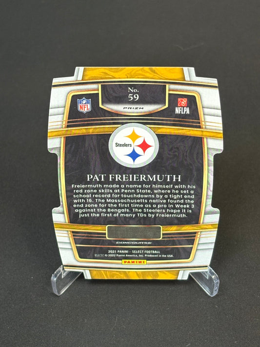 Pat Freiermuth RC Select 2021 "Silver Die-Cut" Pittsburgh Steelers