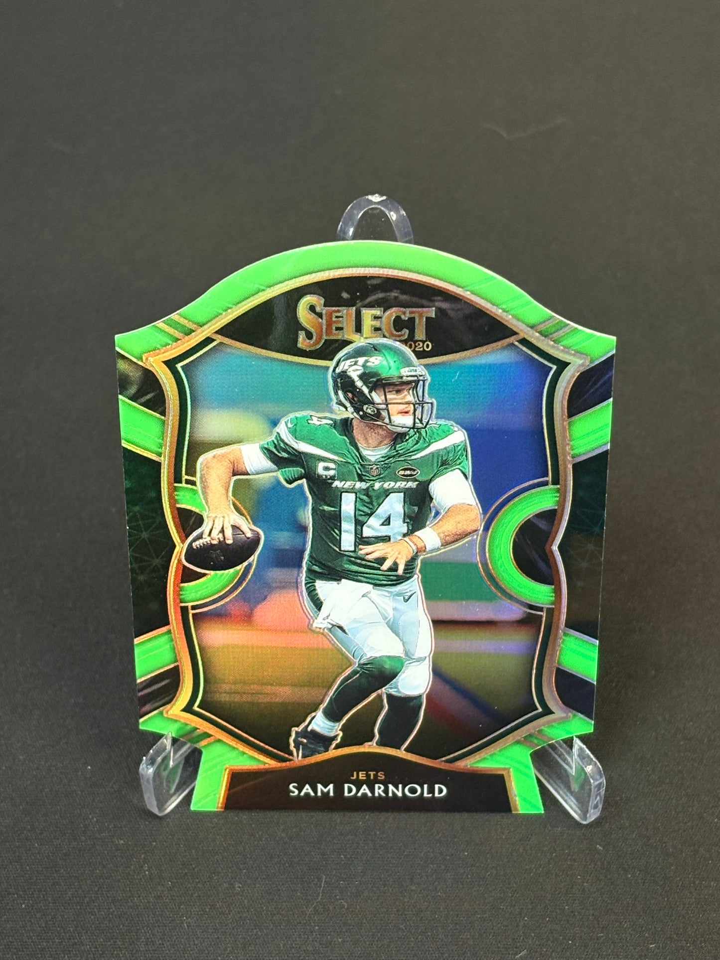 Sam Darnold Select 2020 "Green Die-Cut" New York Jets