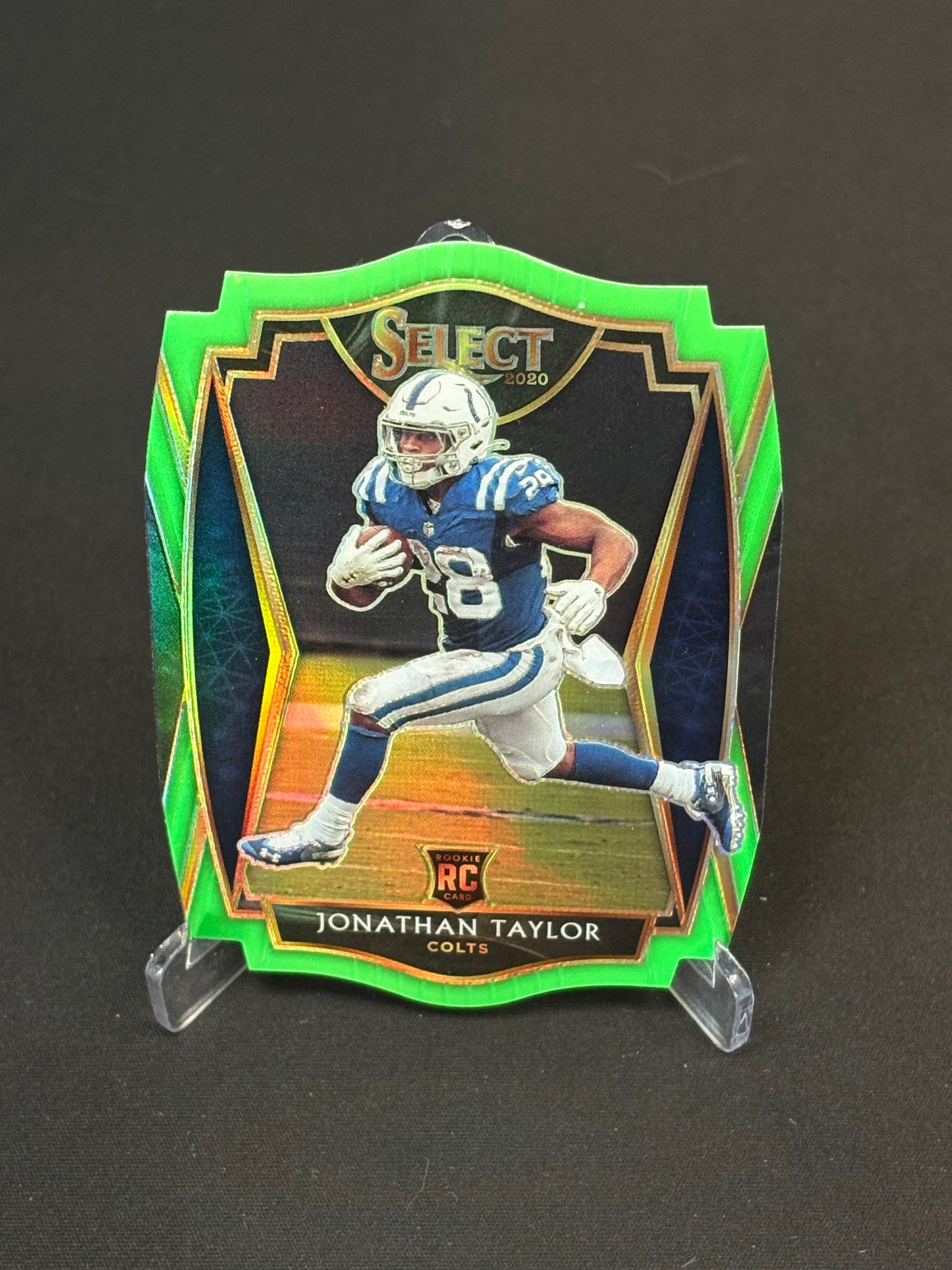 Jonathan Taylor RC 2020 "Green Die-Cut" Indianapolis Colts