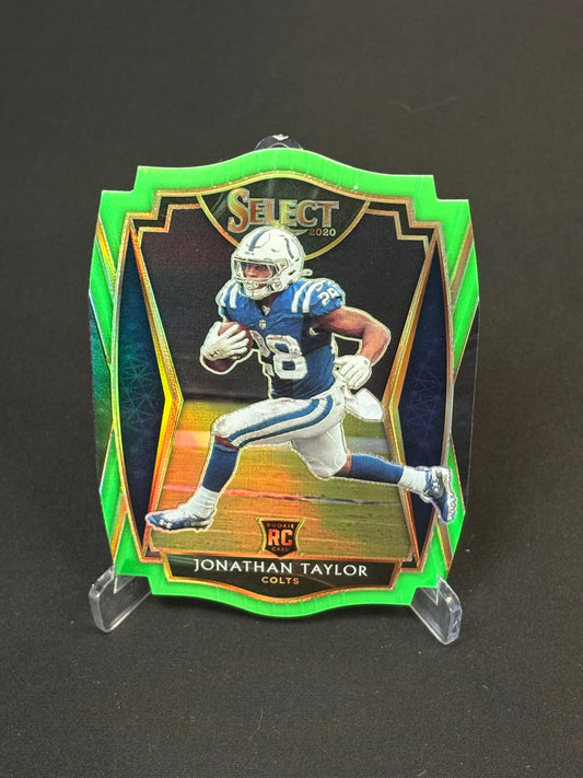Jonathan Taylor RC 2020 "Green Die-Cut" Indianapolis Colts