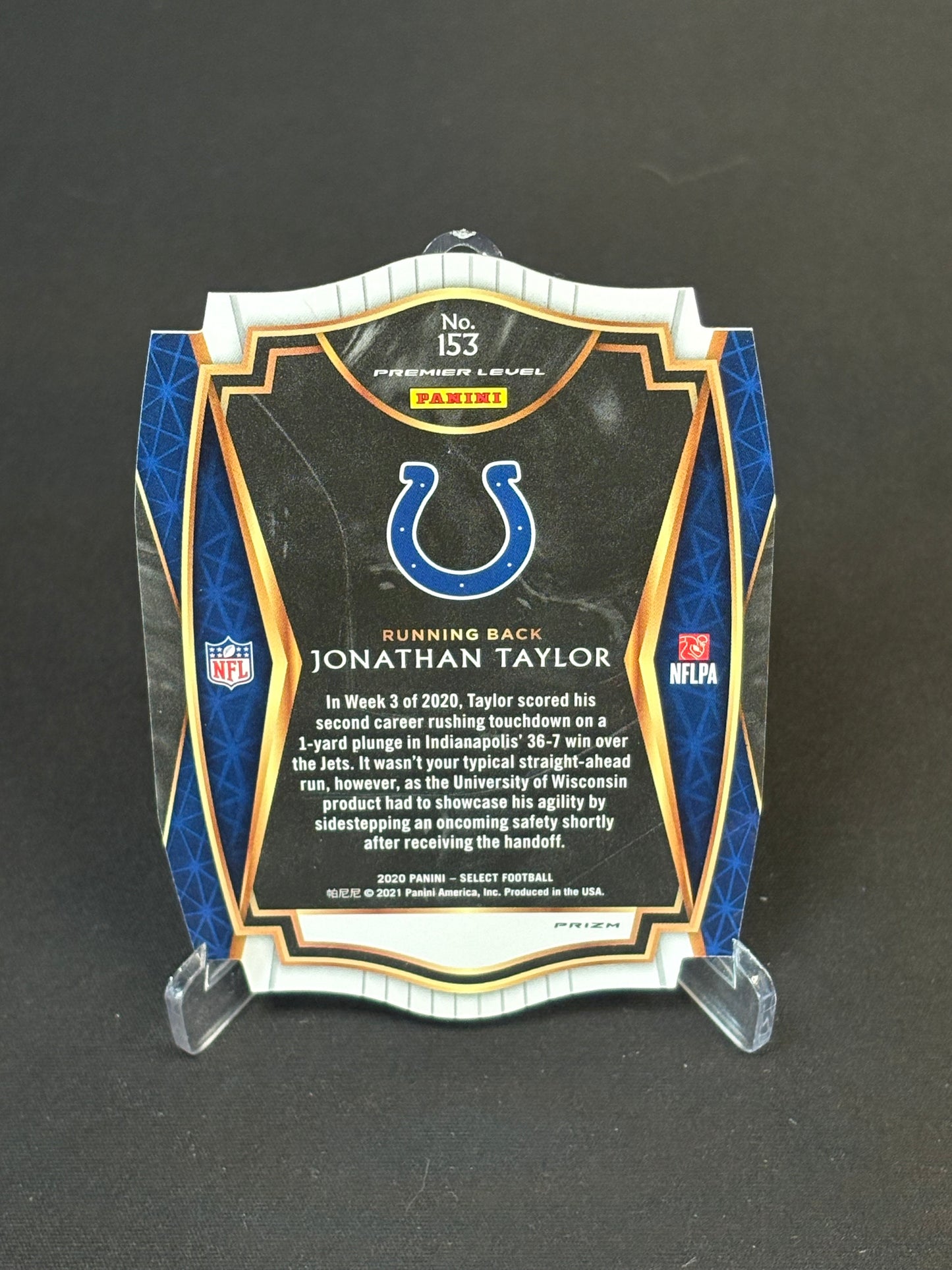 Jonathan Taylor RC 2020 "Green Die-Cut" Indianapolis Colts